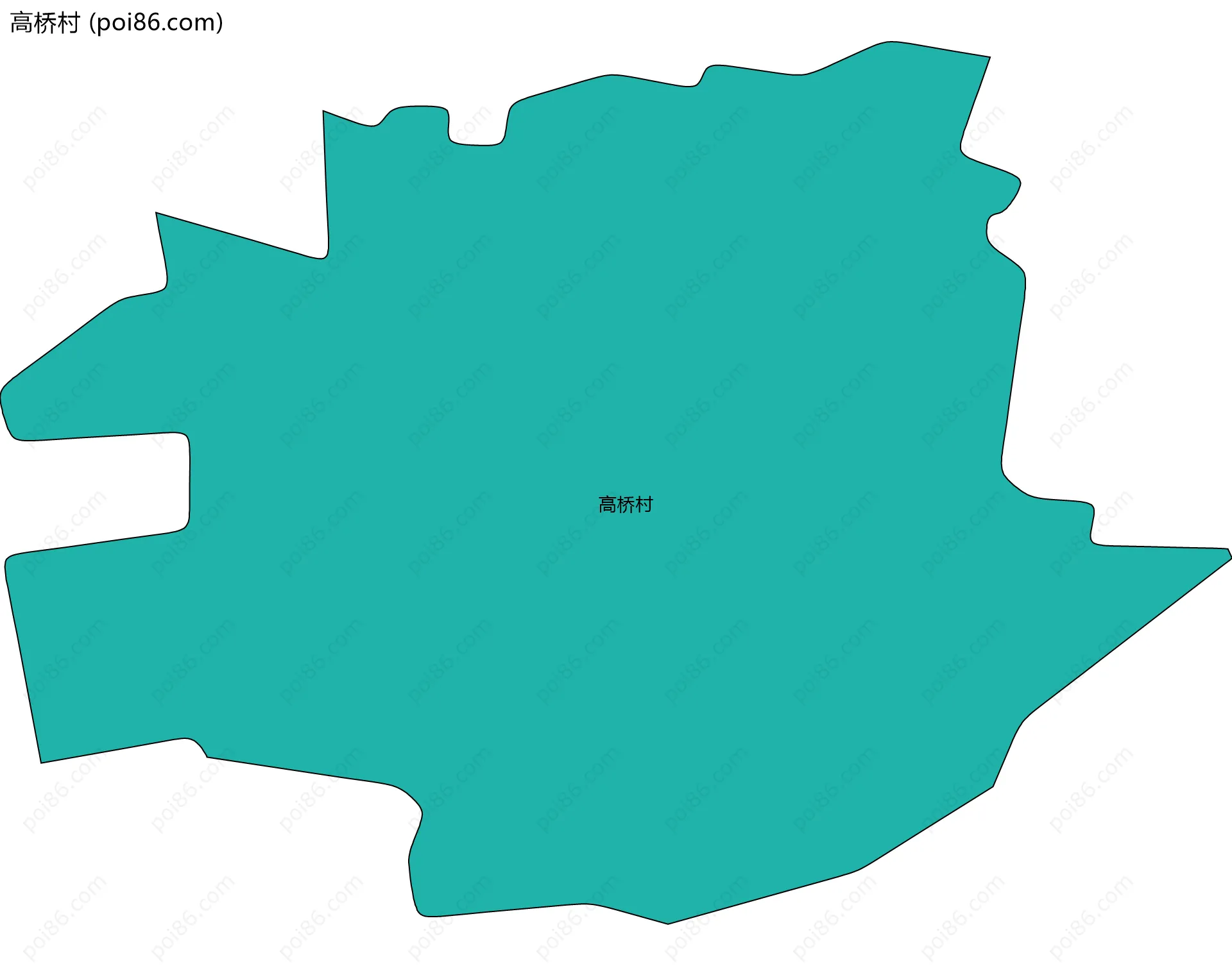 高桥村边界地图