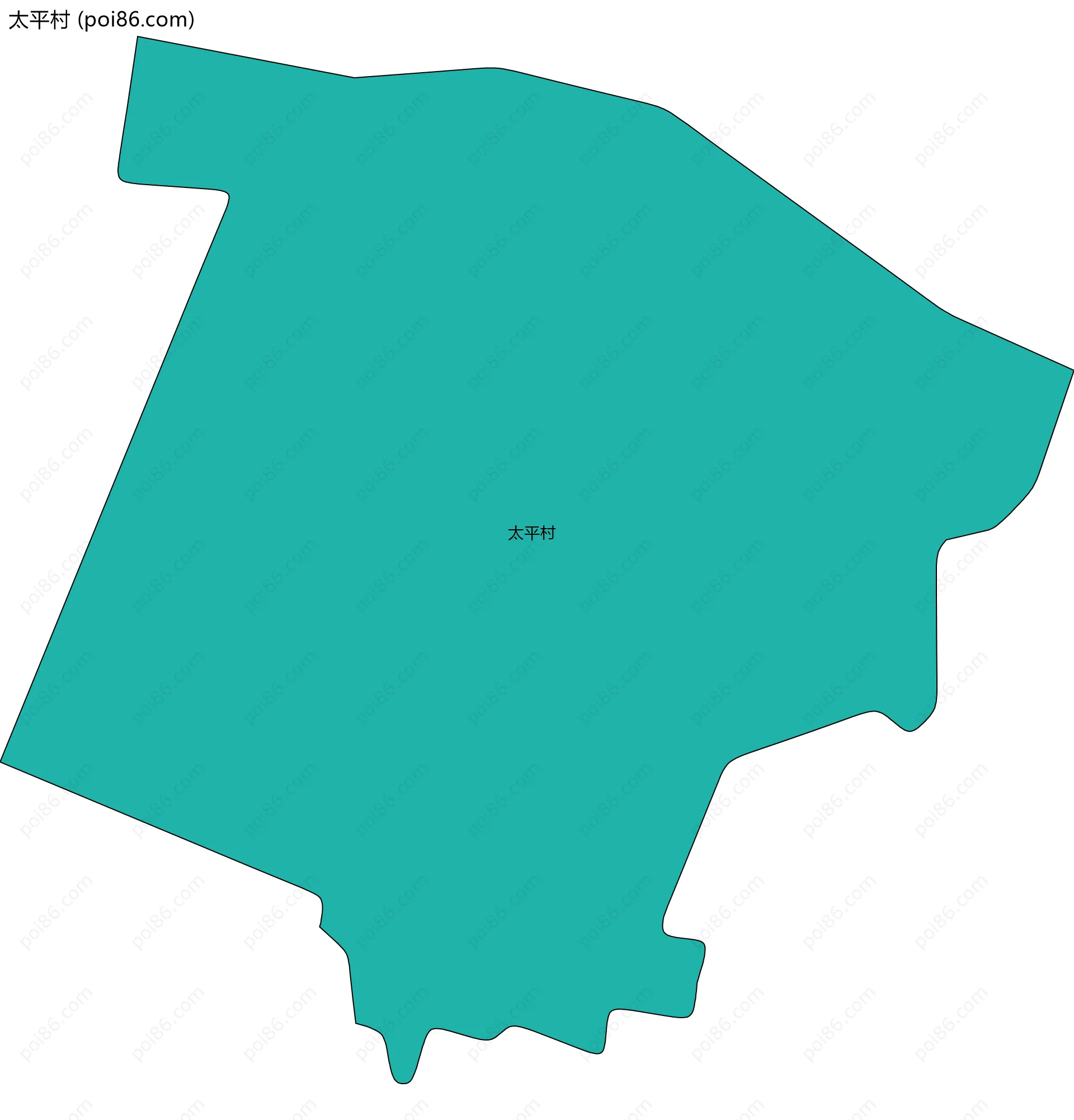 太平村边界地图