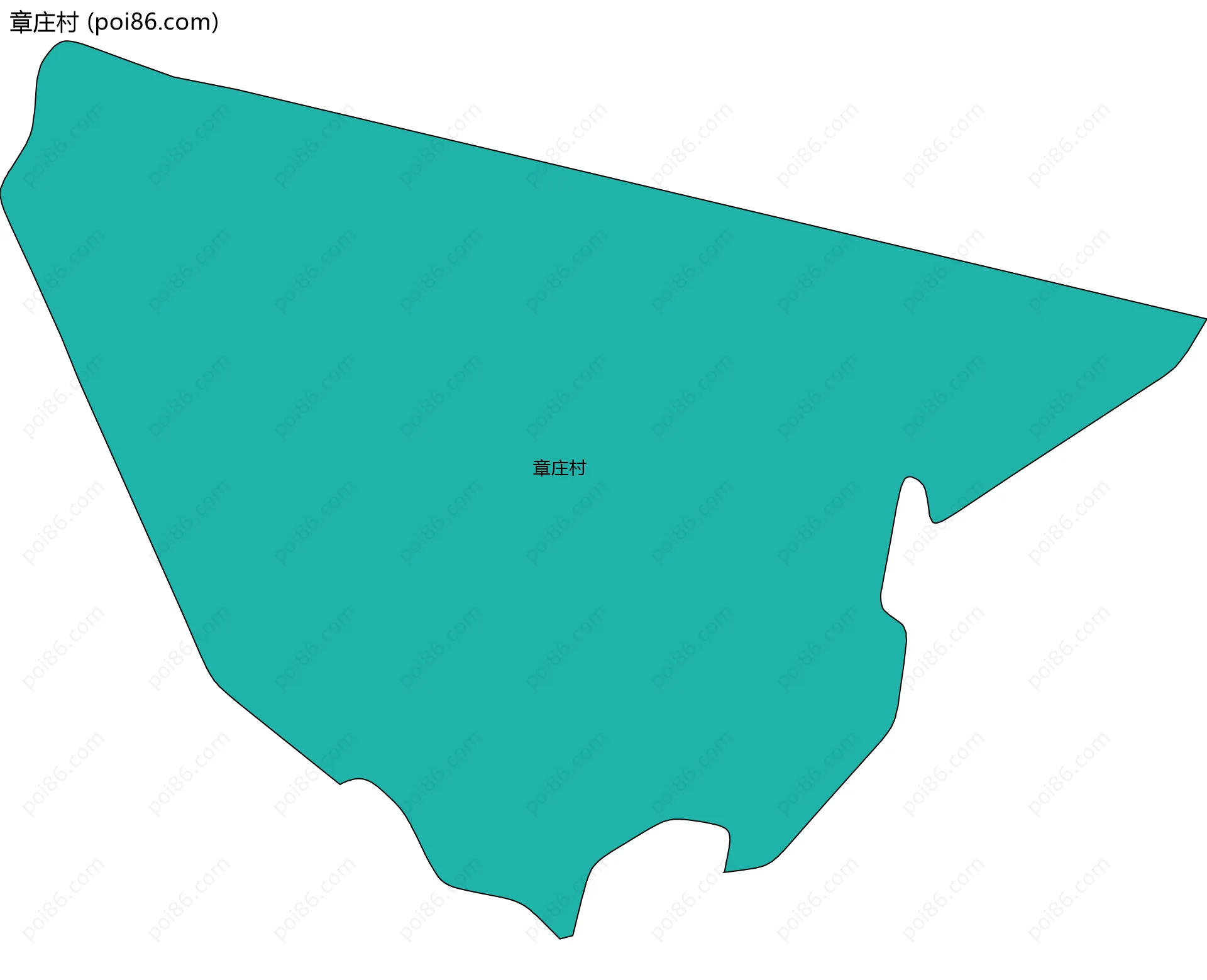 章庄村边界地图