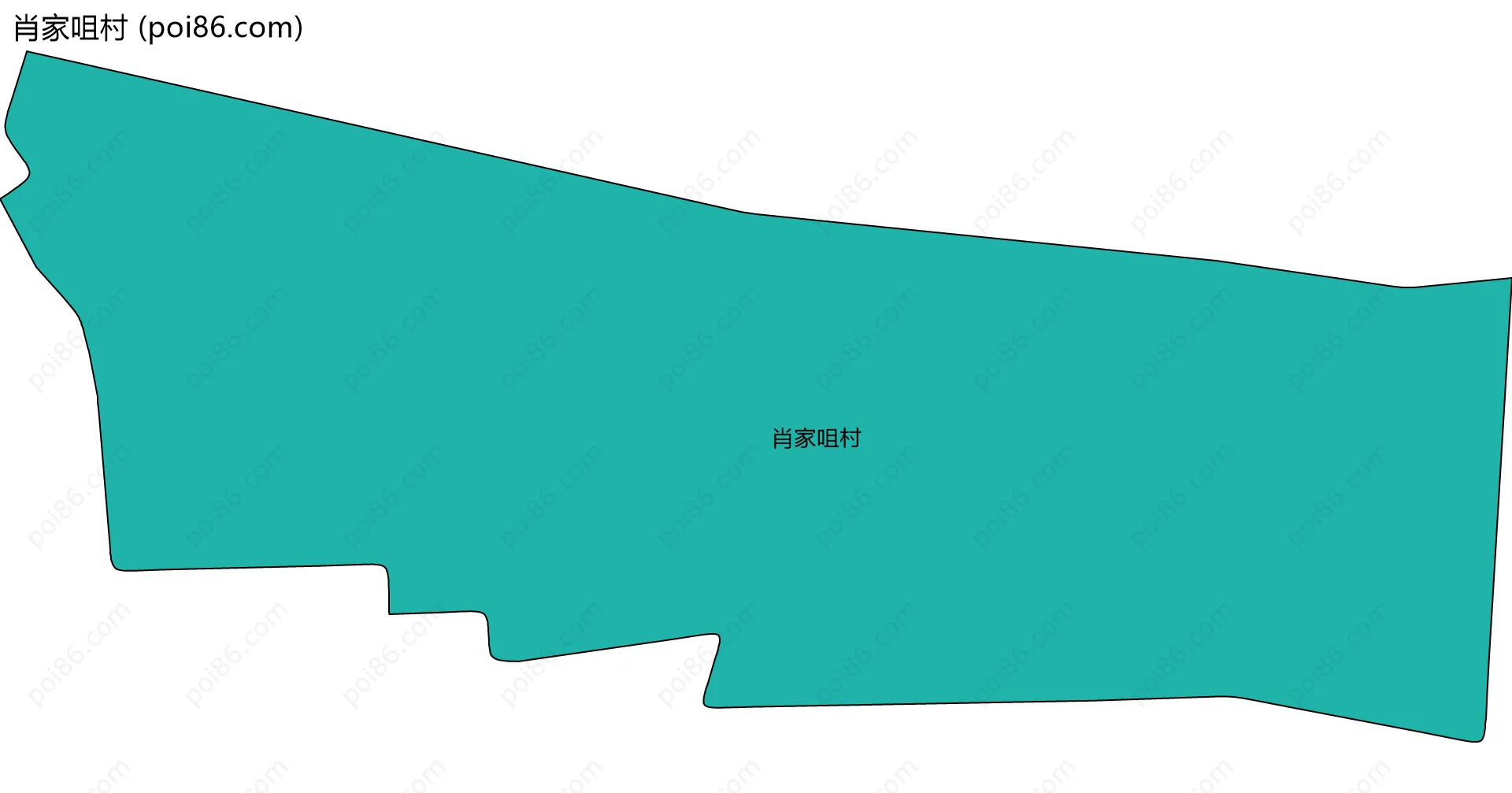 肖家咀村边界地图