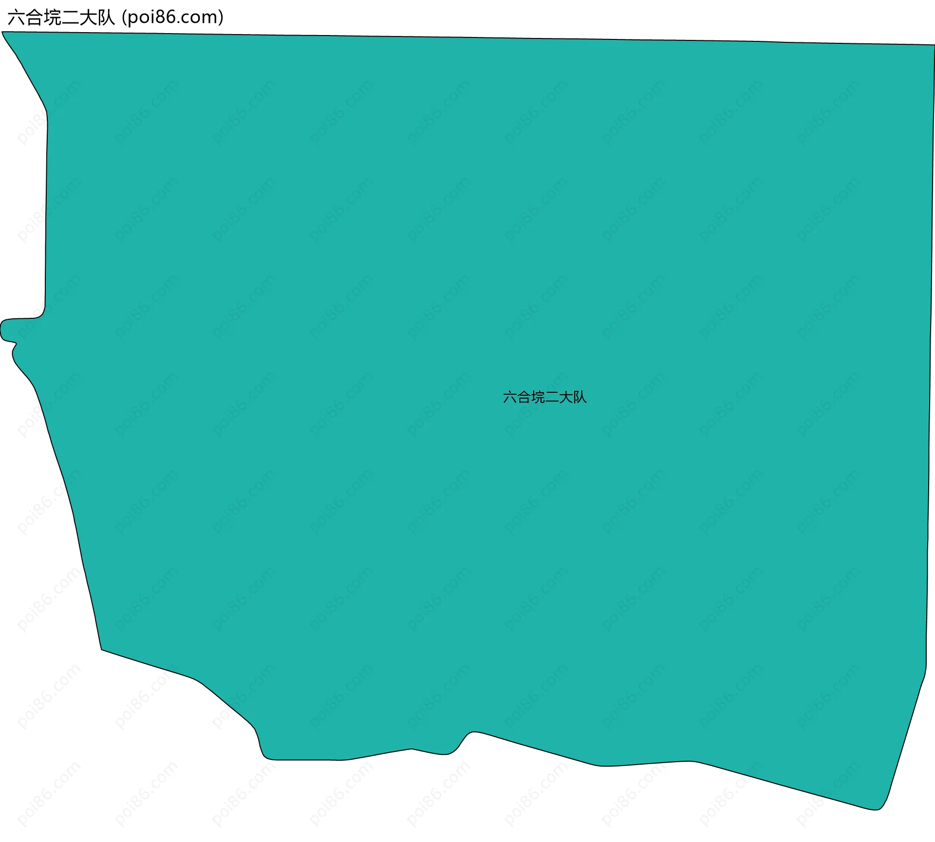 六合垸二大队边界地图