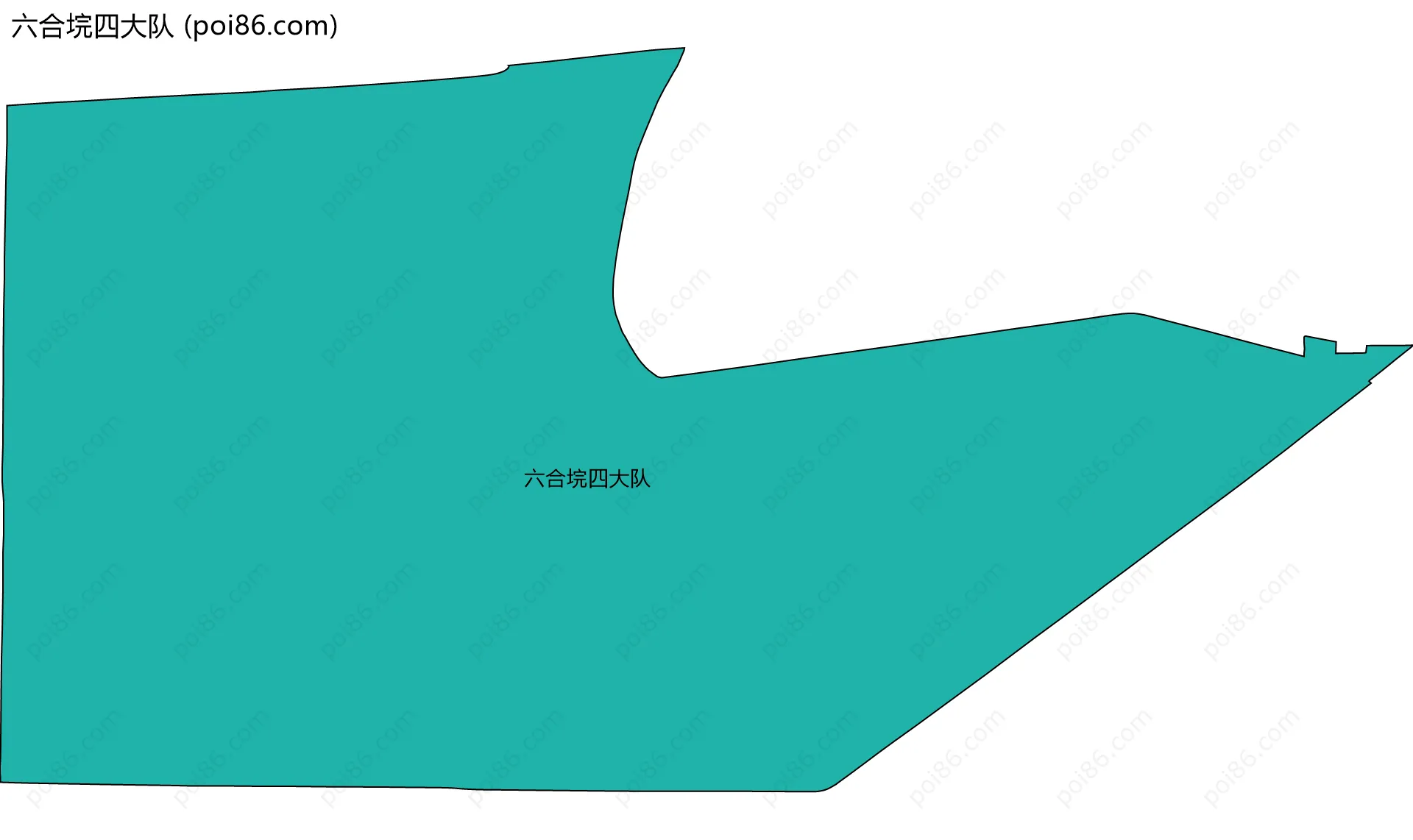 六合垸四大队边界地图