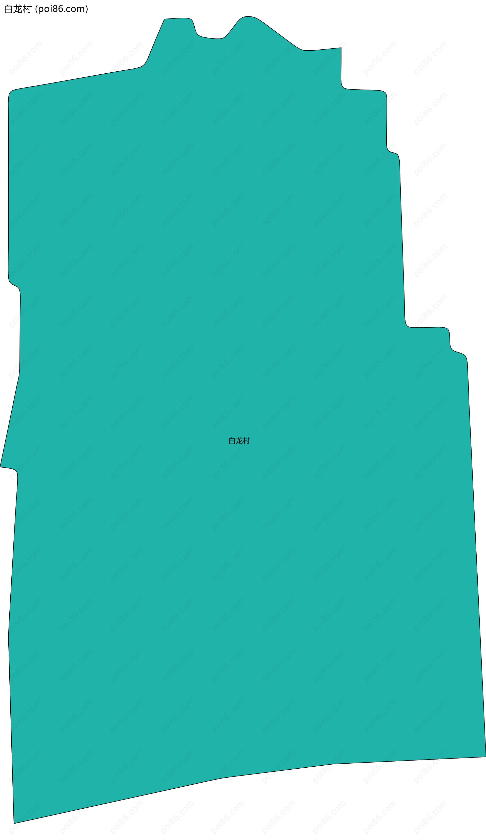 白龙村边界地图