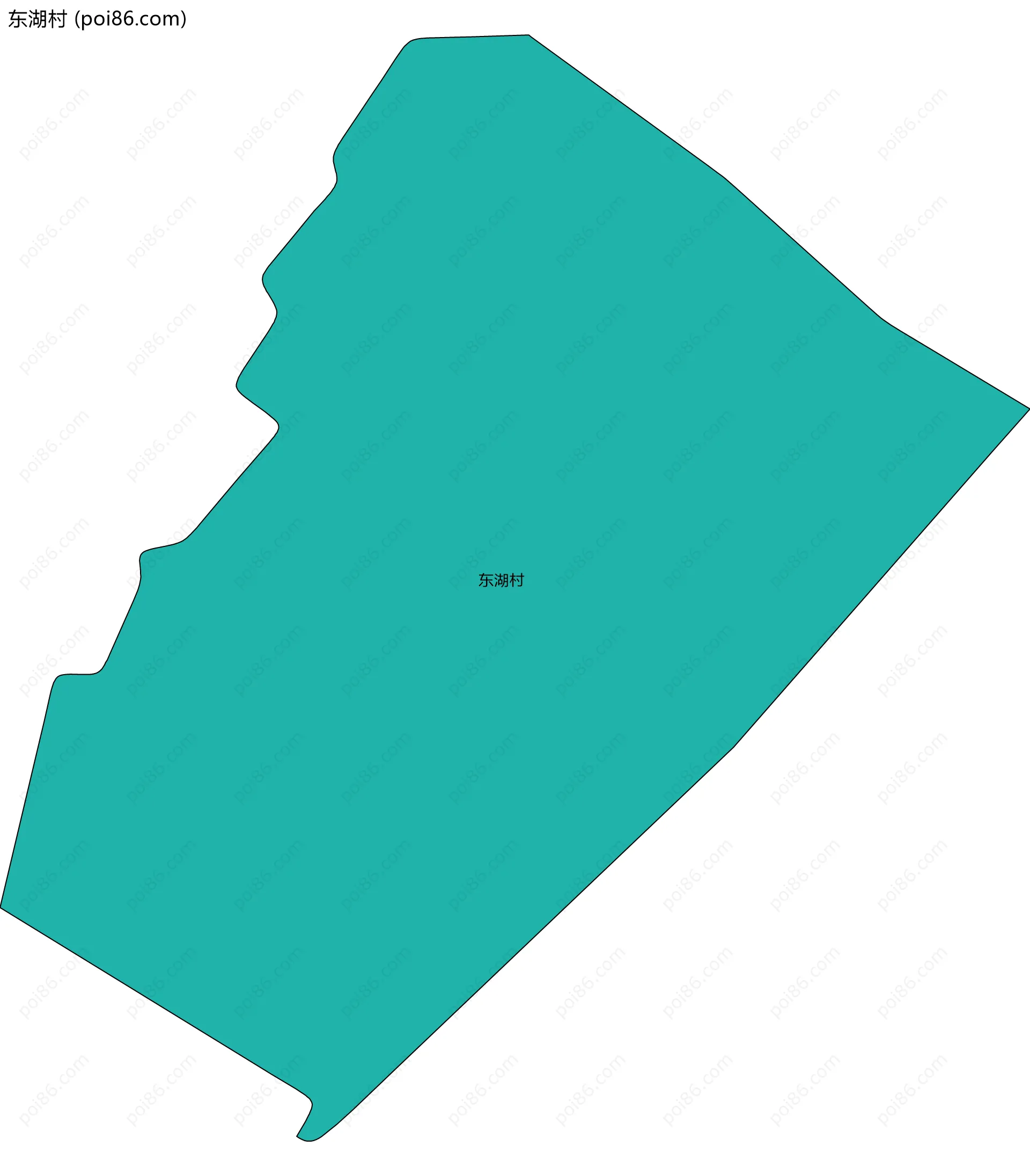 东湖村边界地图