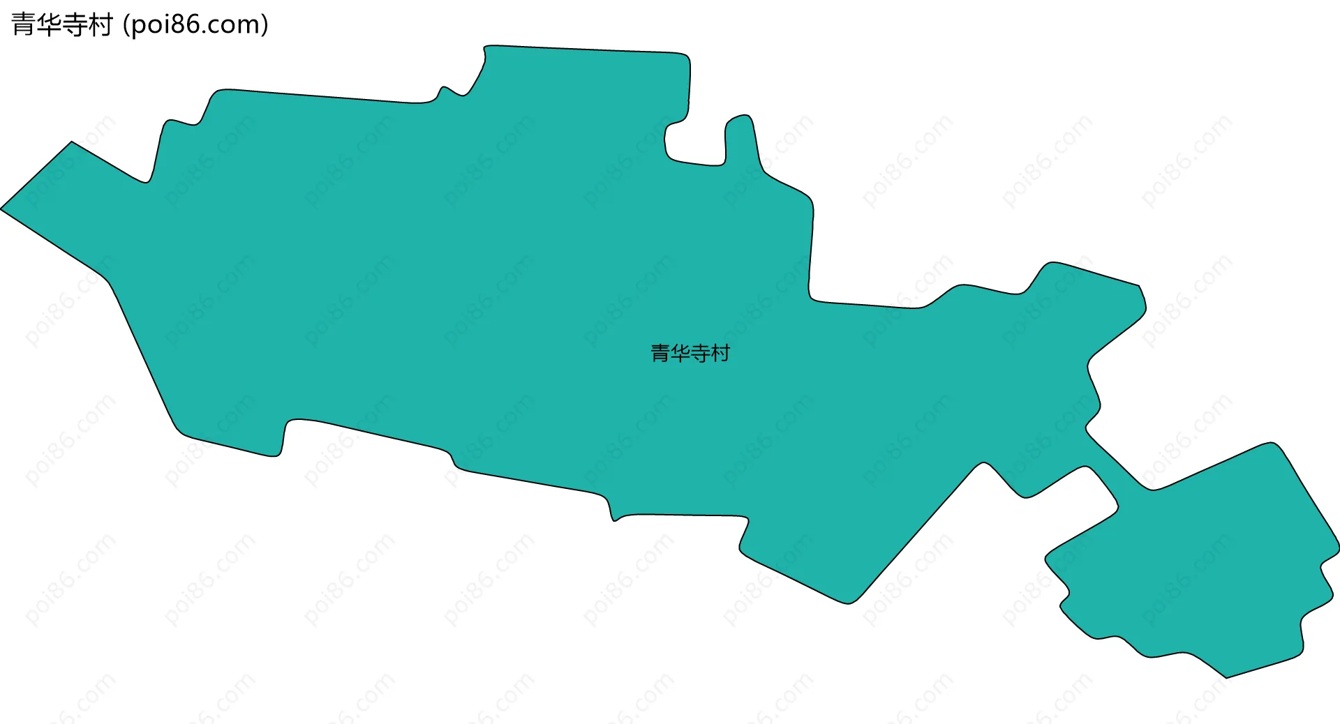 青华寺村边界地图