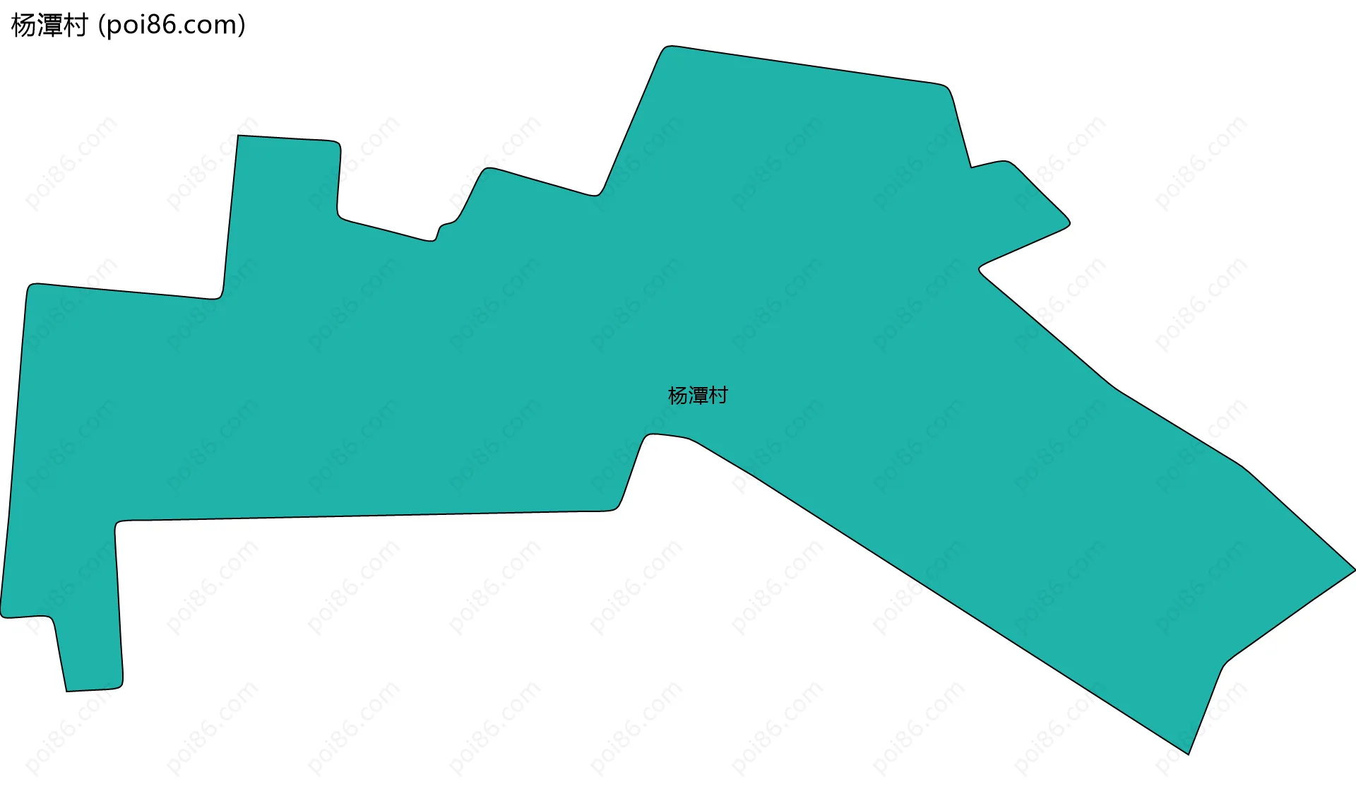 杨潭村边界地图