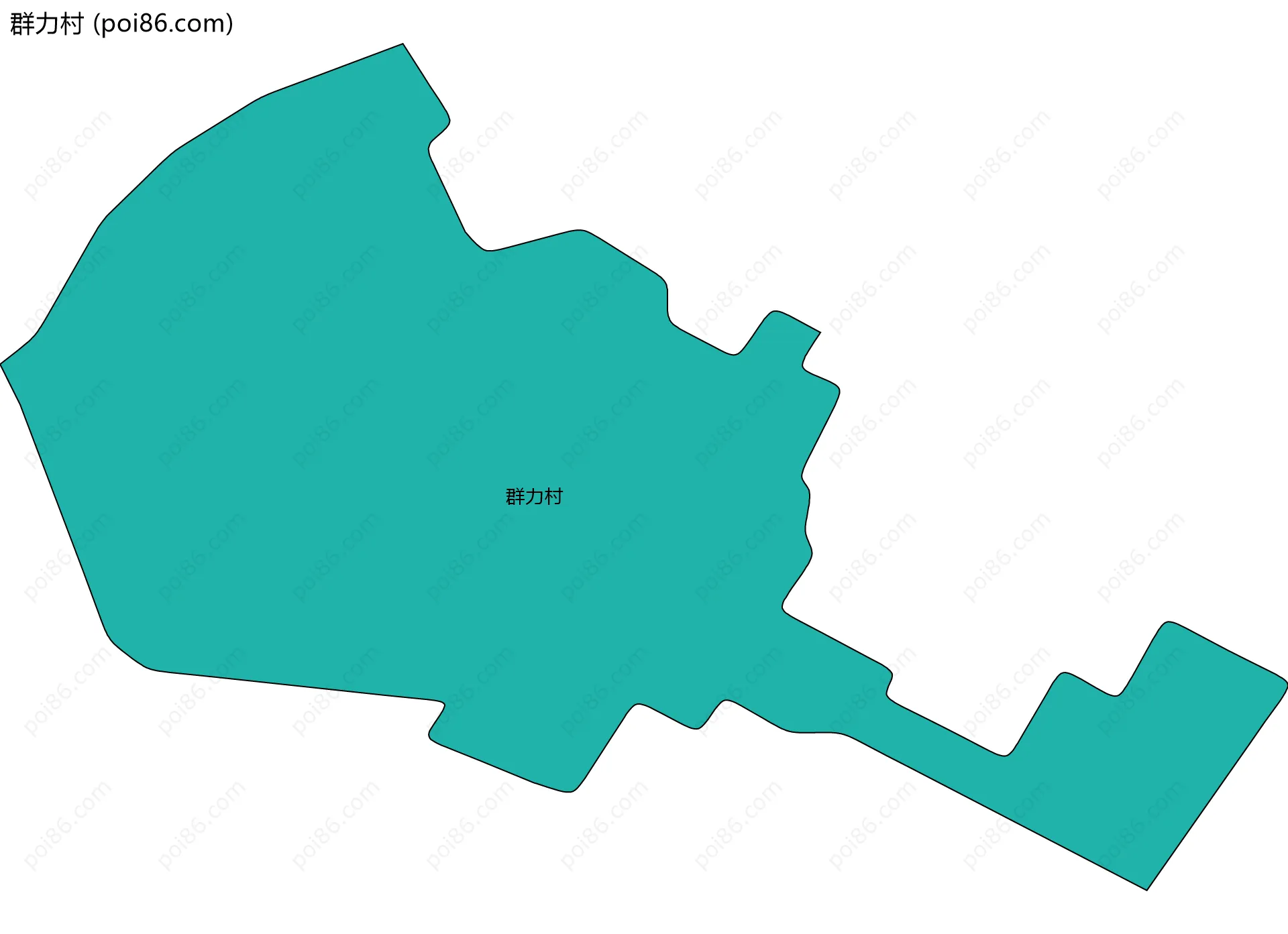 群力村边界地图