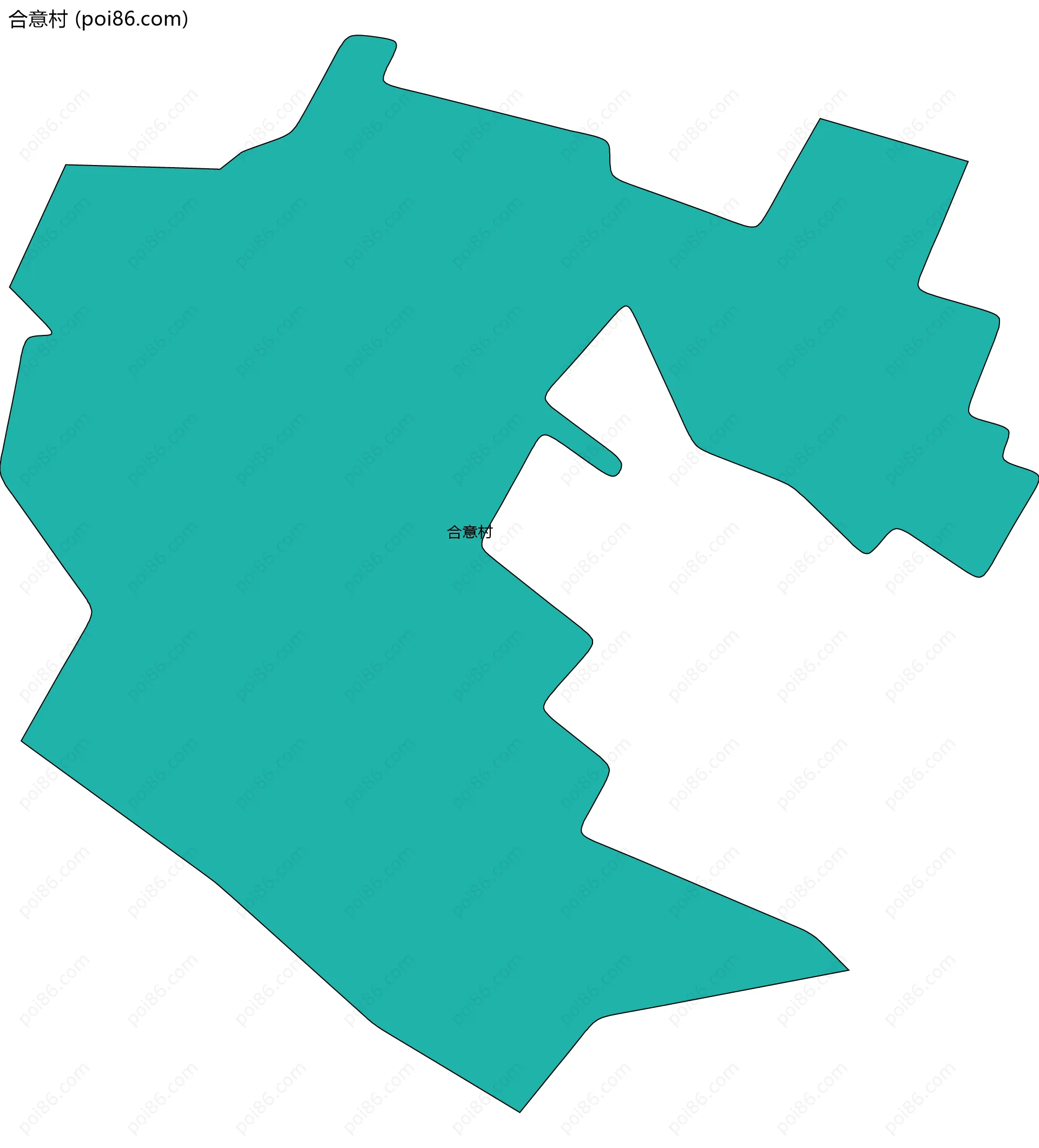 合意村边界地图