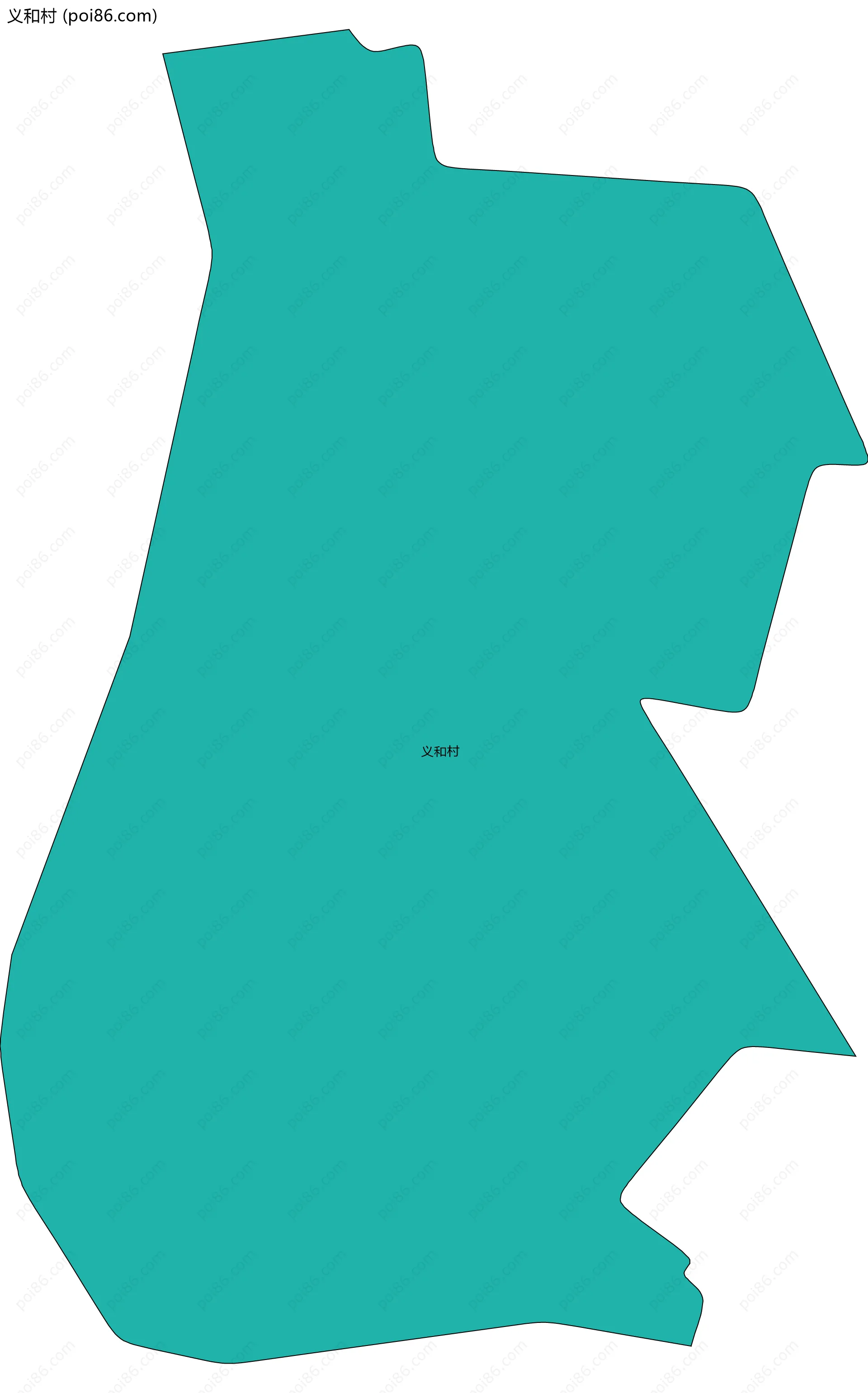 义和村边界地图