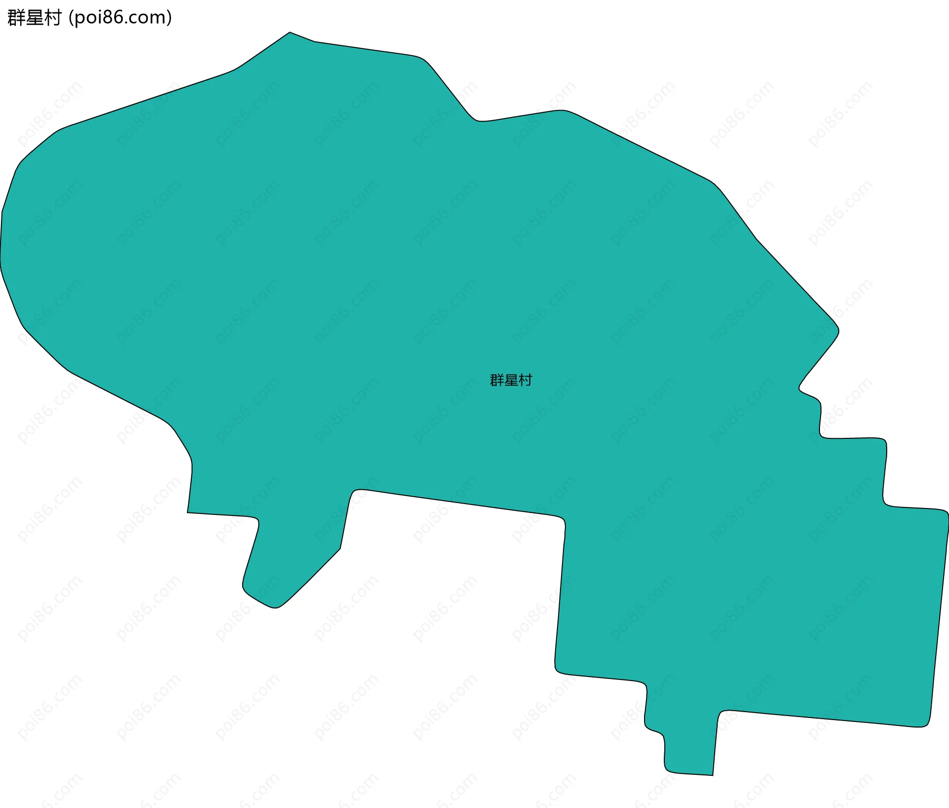 群星村边界地图