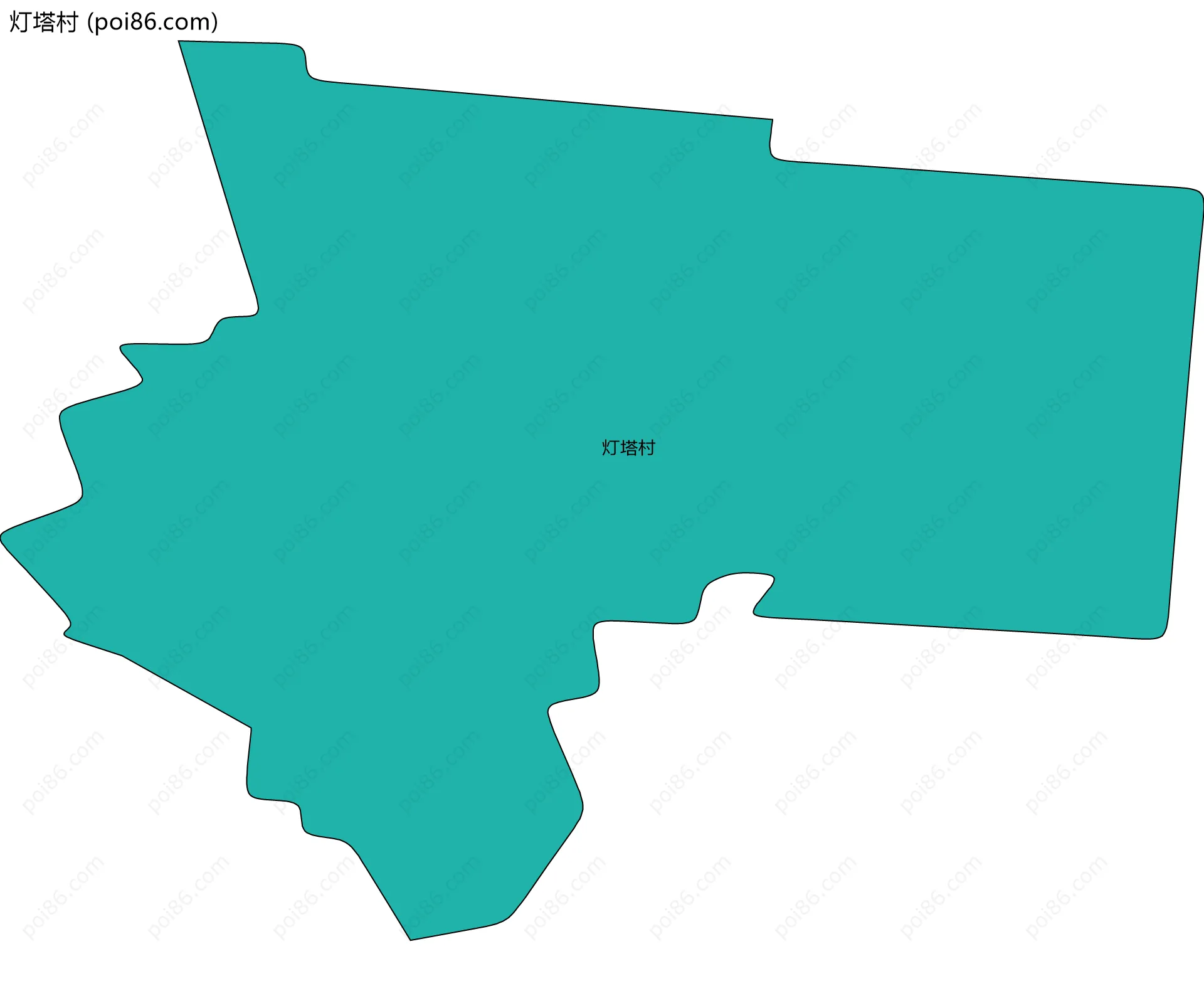灯塔村边界地图