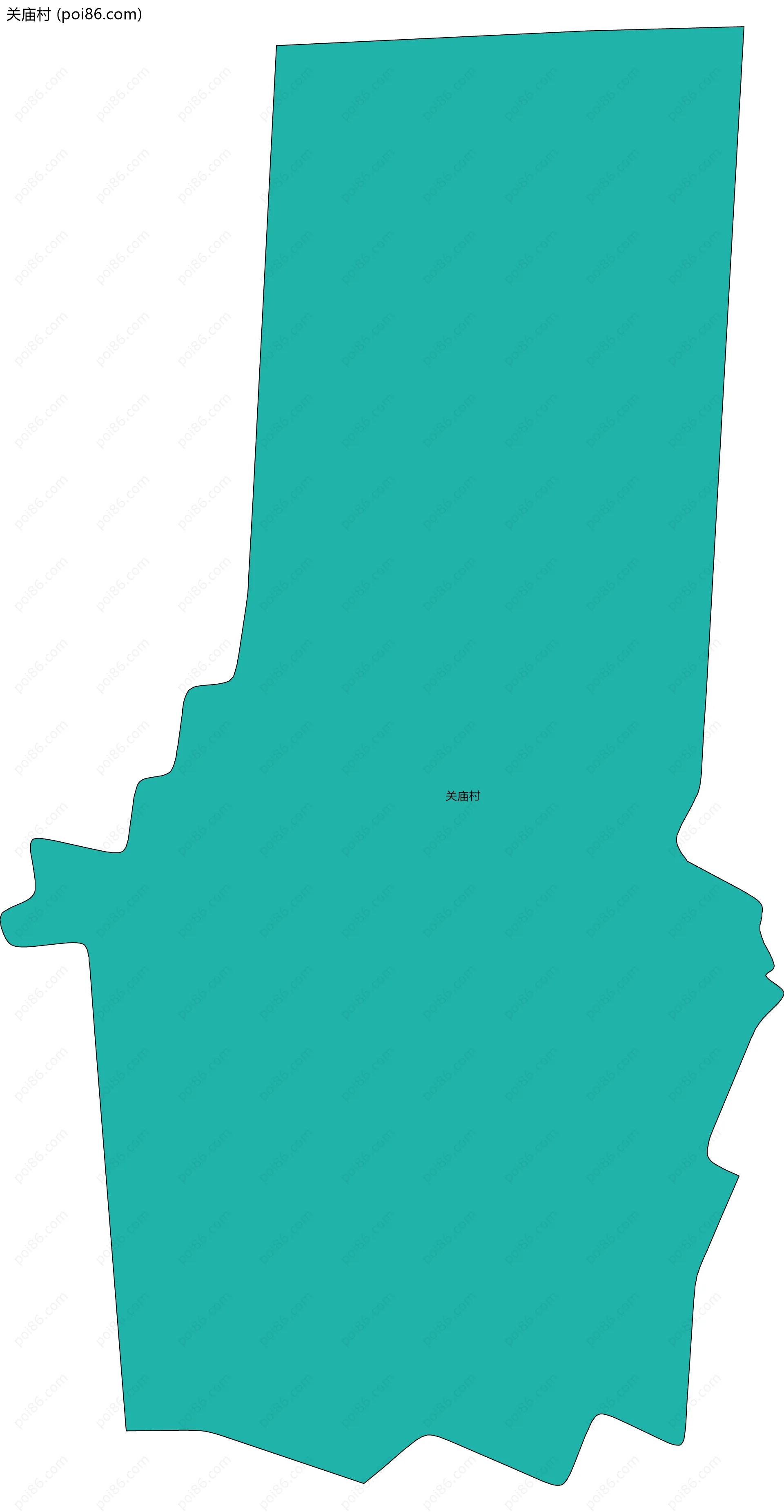 关庙村边界地图