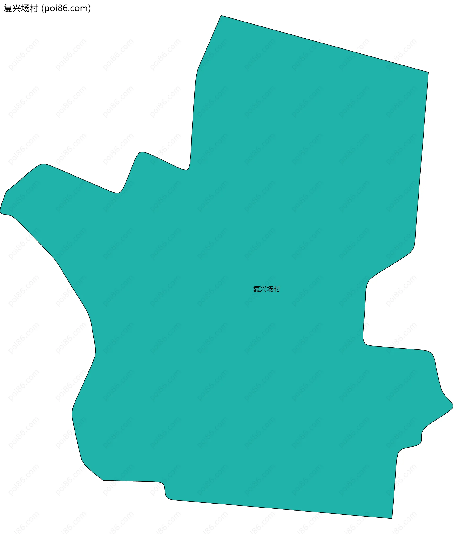 复兴场村边界地图