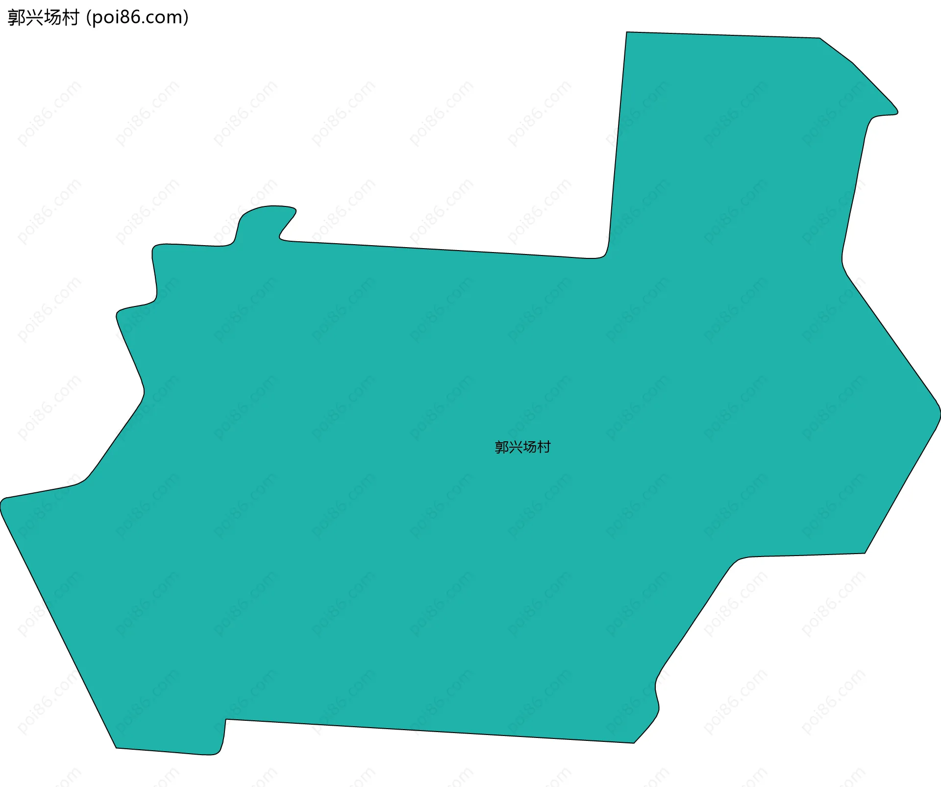 郭兴场村边界地图
