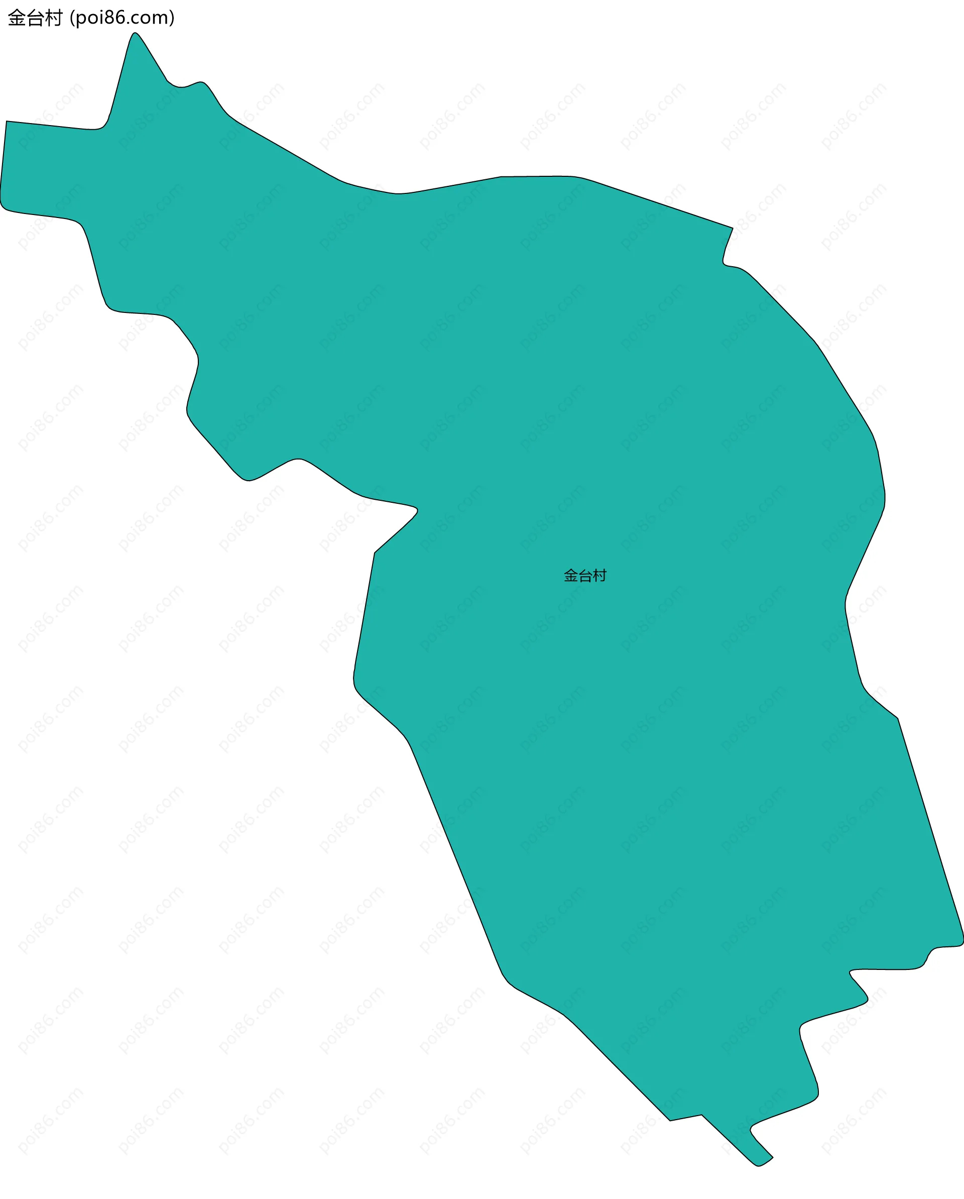 金台村边界地图