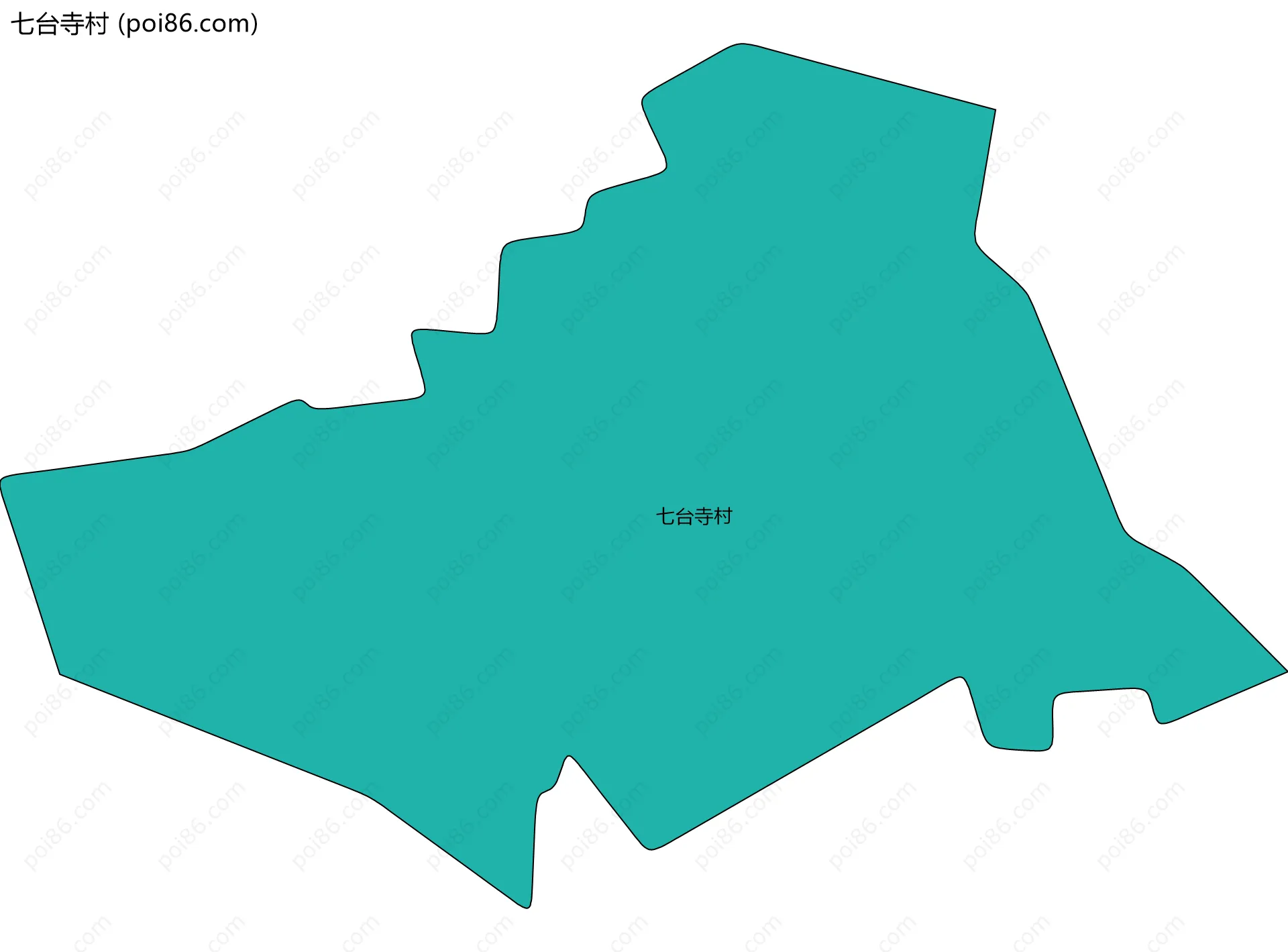 七台寺村边界地图