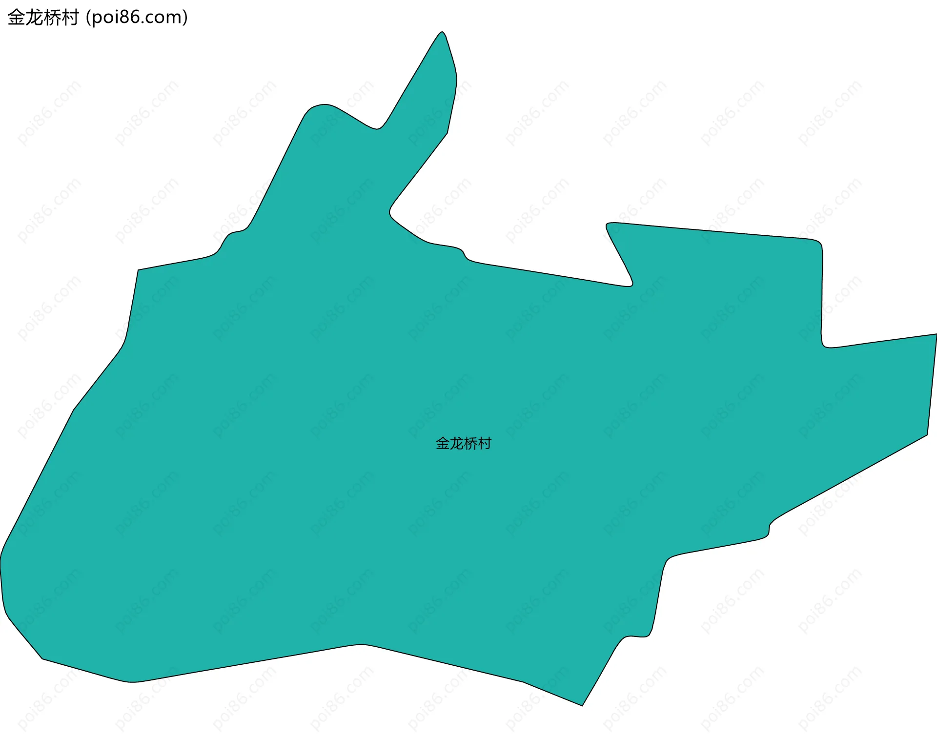 金龙桥村边界地图