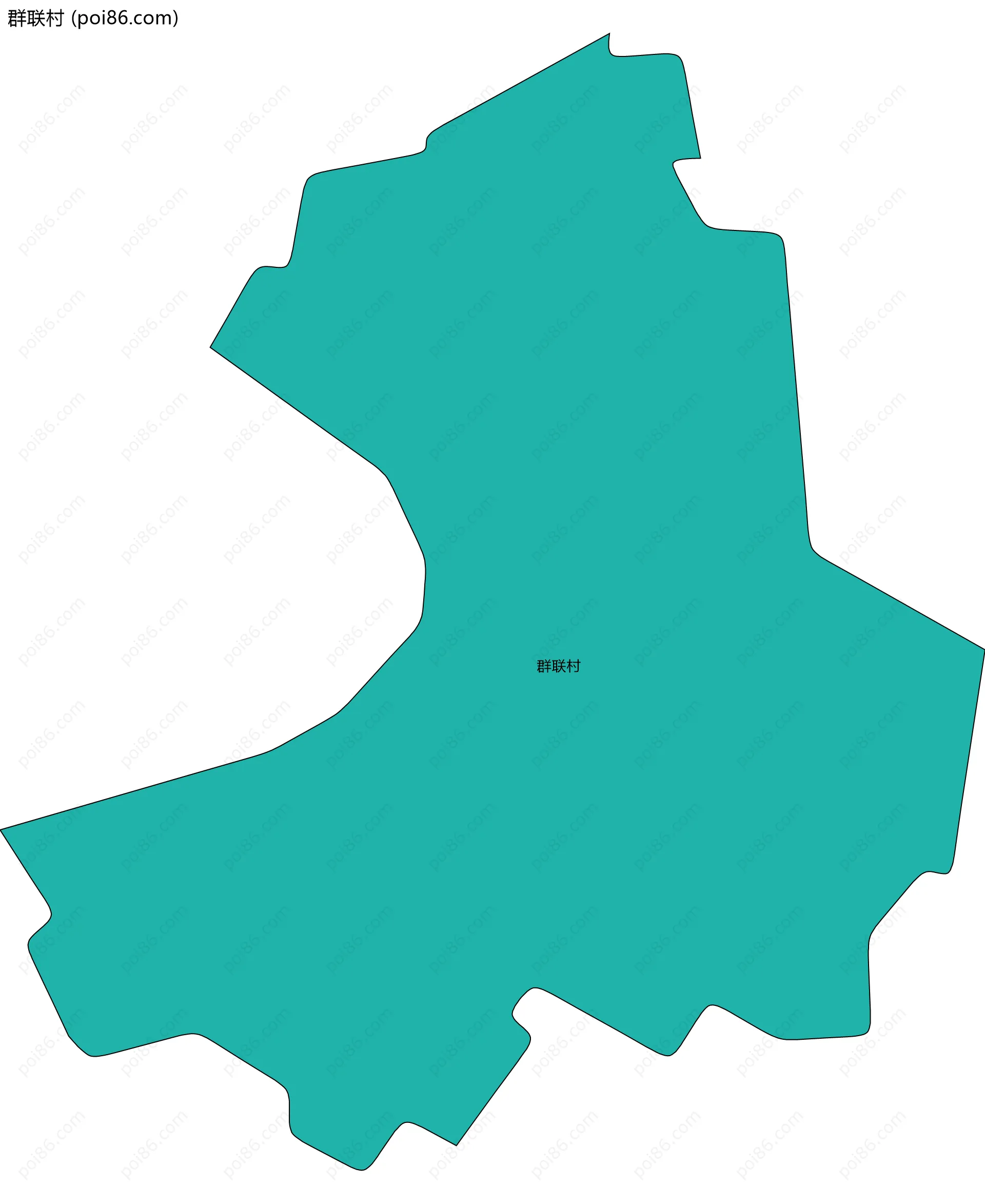 群联村边界地图
