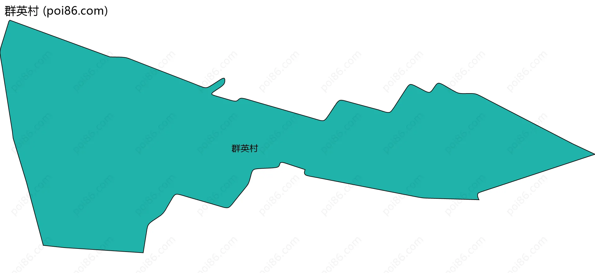 群英村边界地图