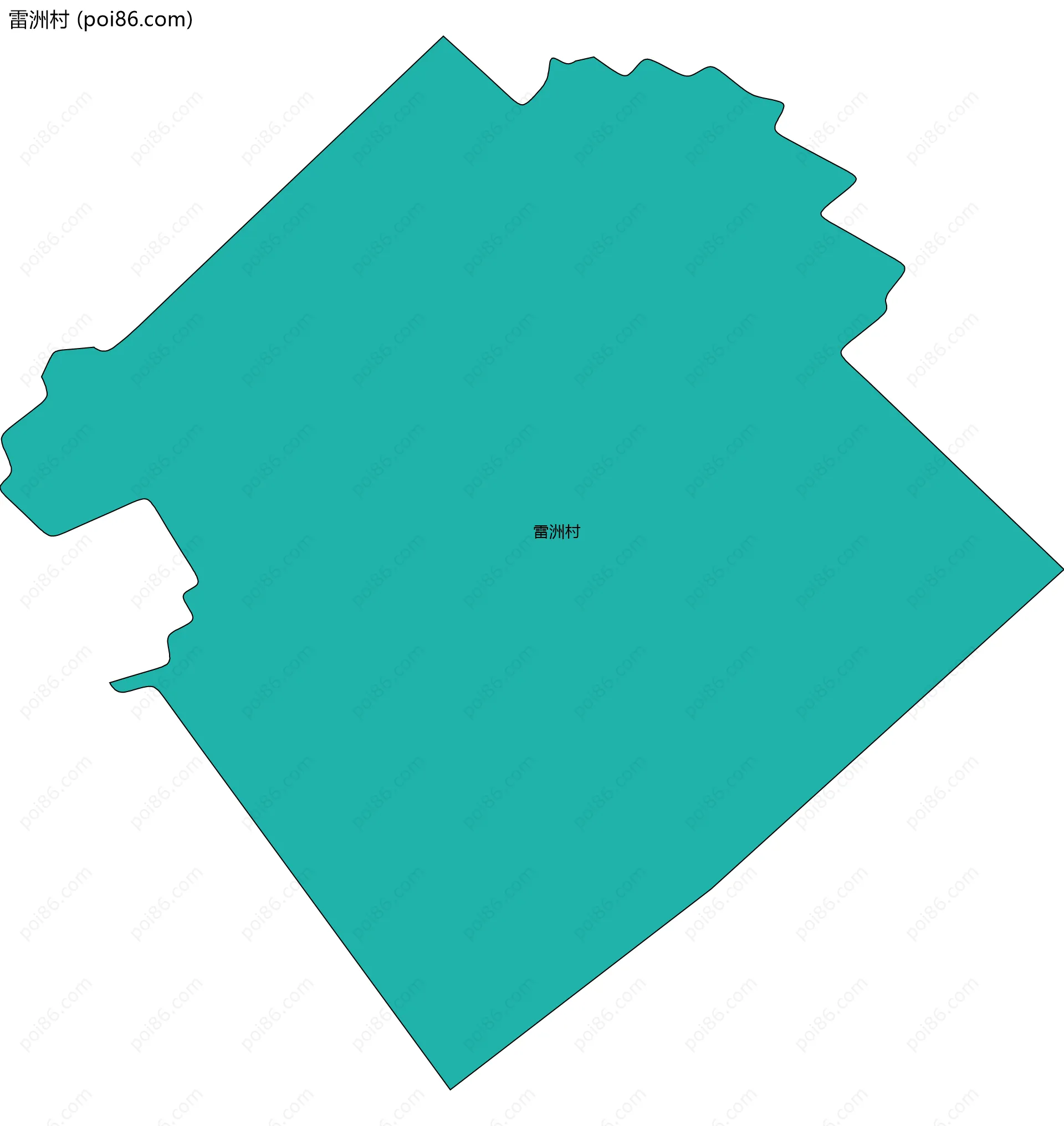雷洲村边界地图