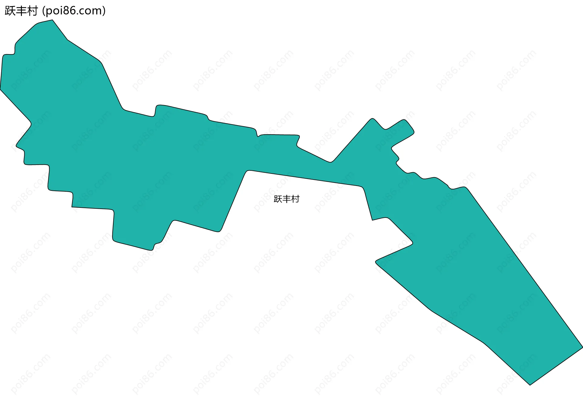 跃丰村边界地图