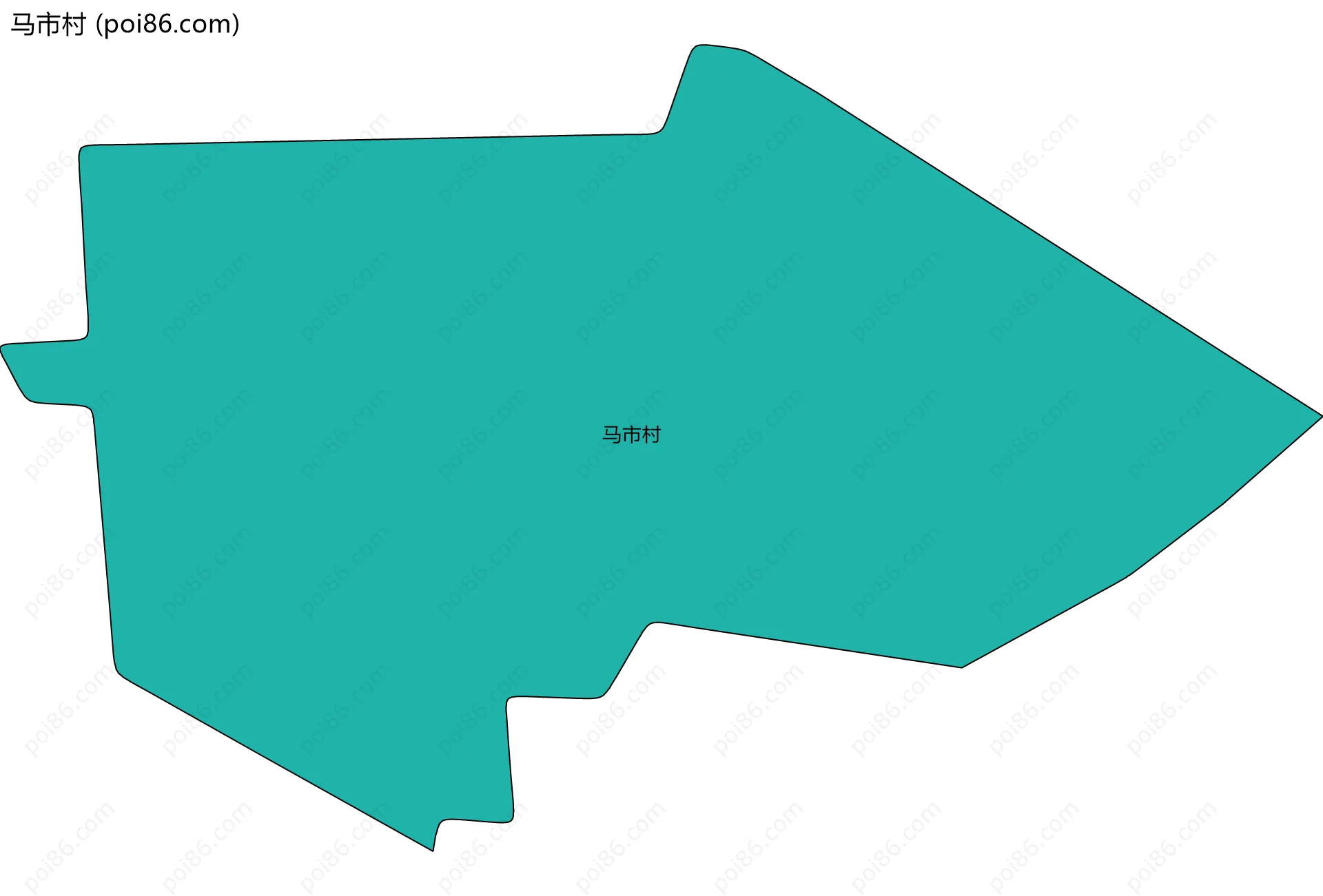 马市村边界地图