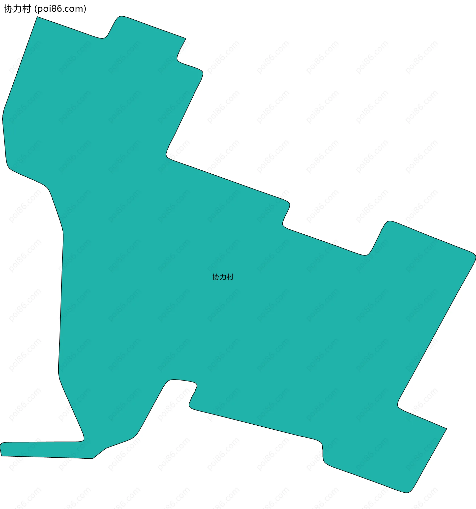 协力村边界地图