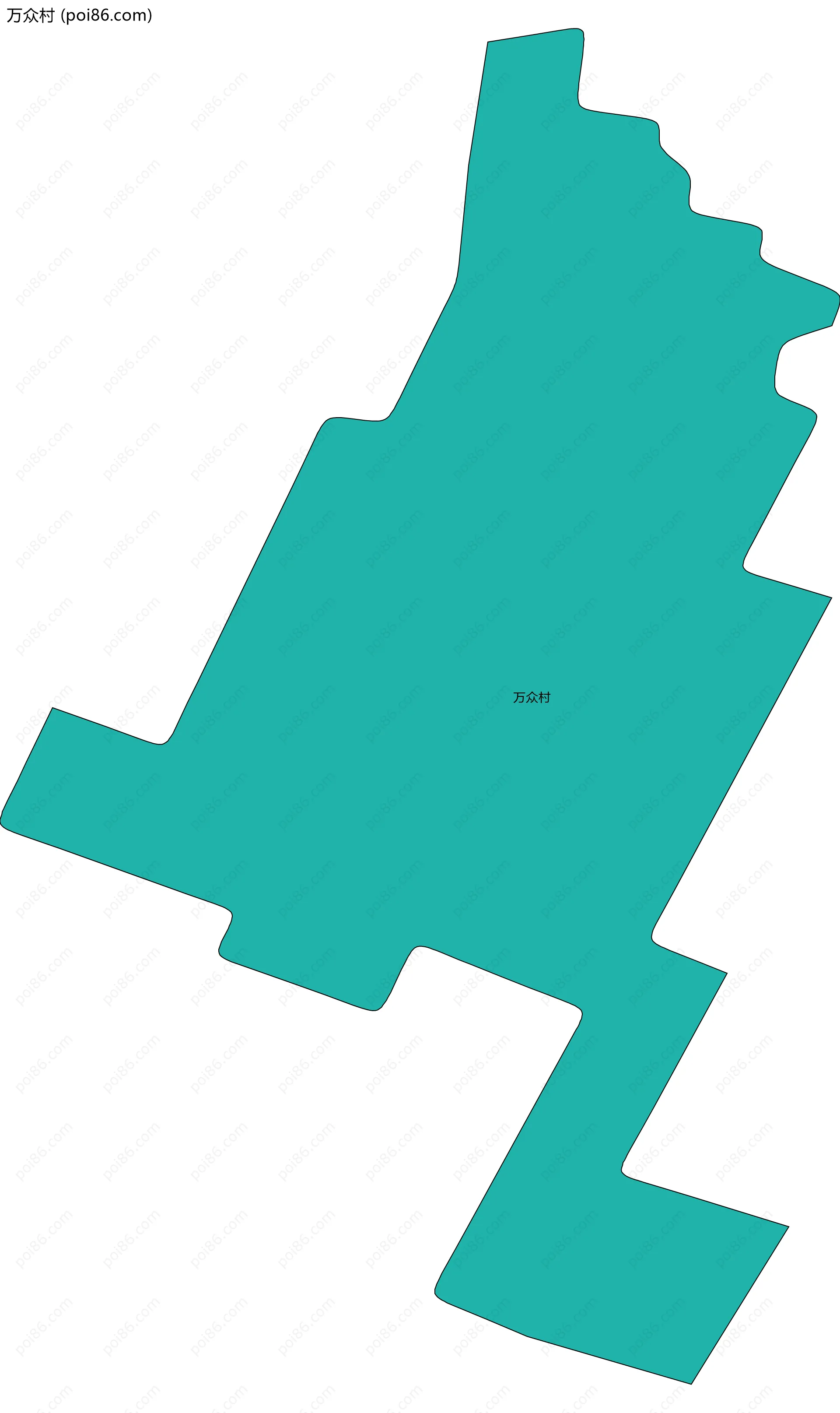 万众村边界地图