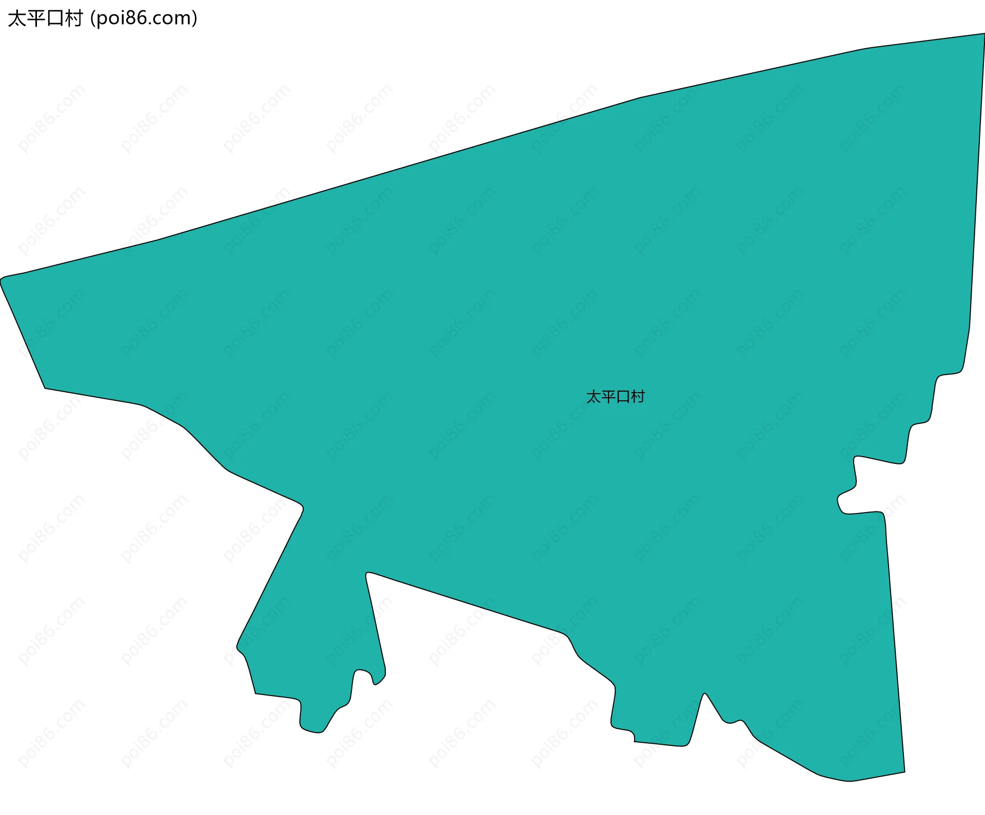 太平口村边界地图
