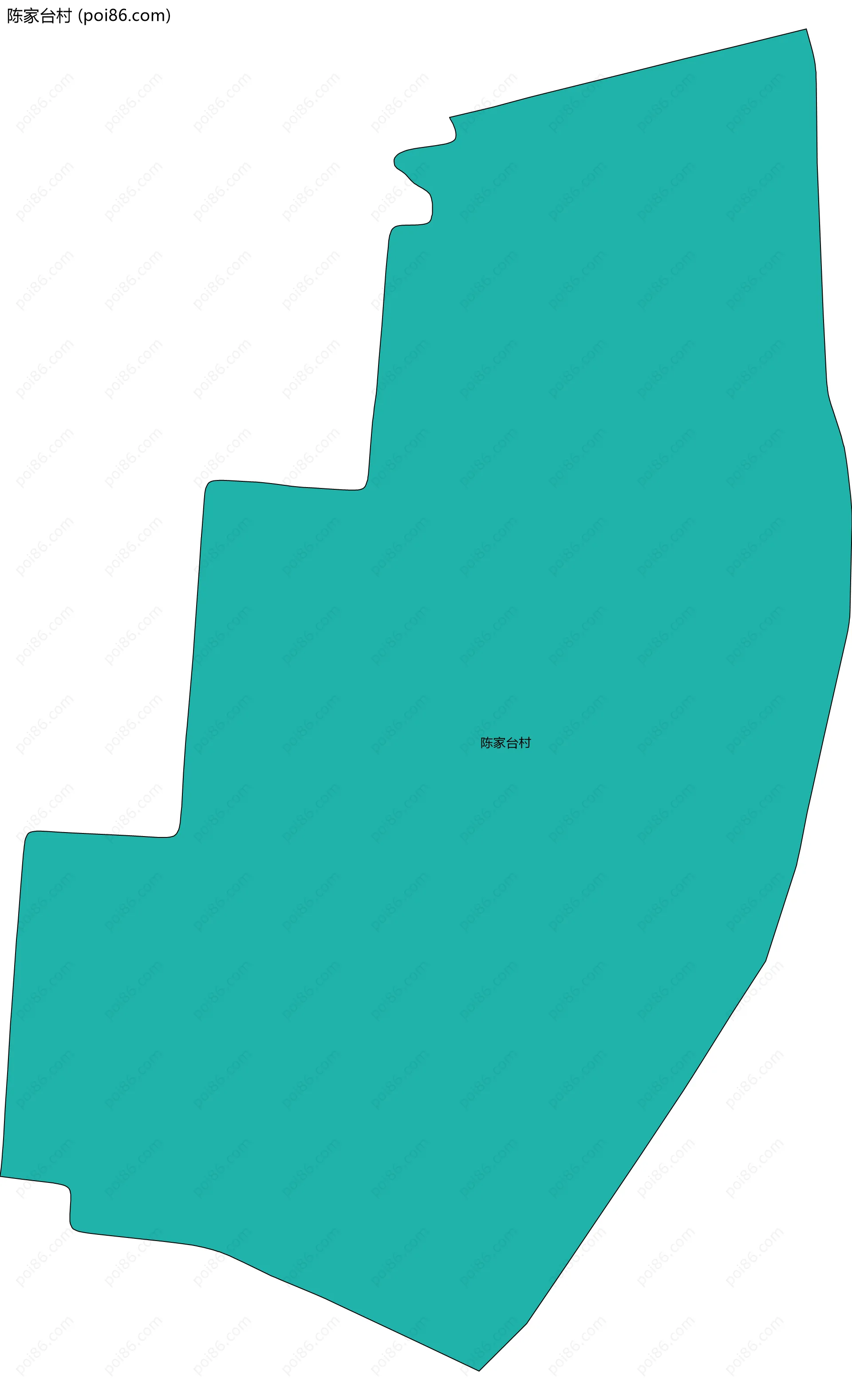 陈家台村边界地图