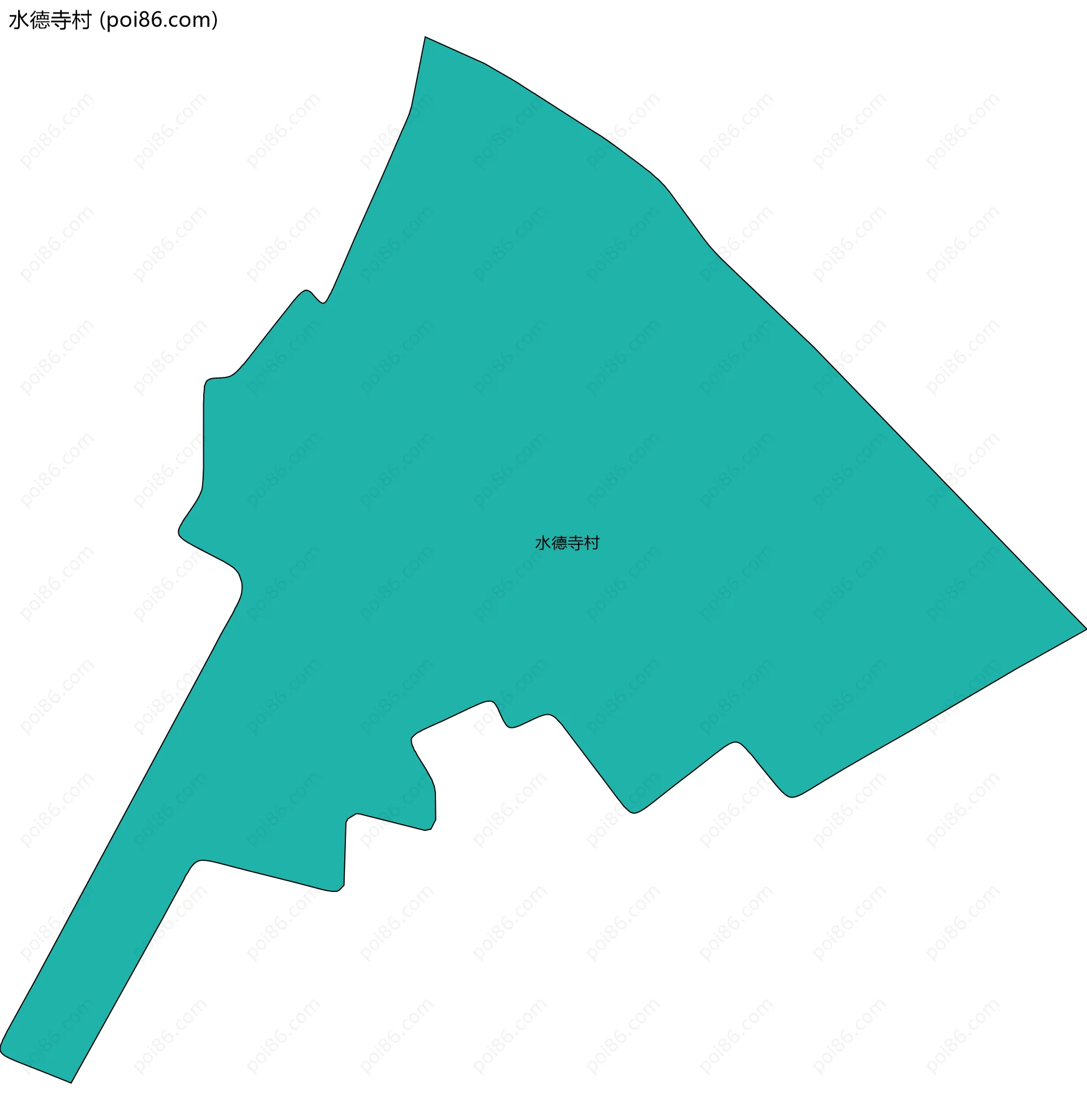 水德寺村边界地图