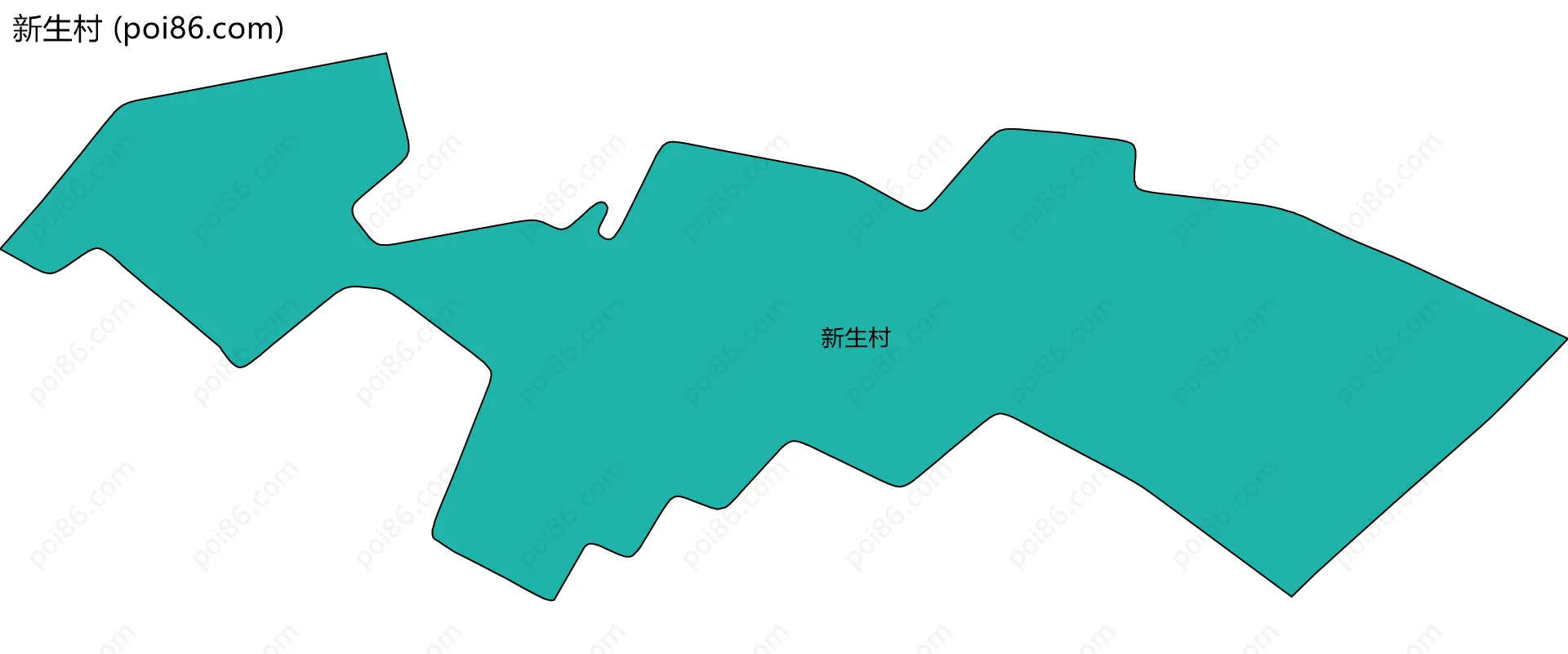 新生村边界地图