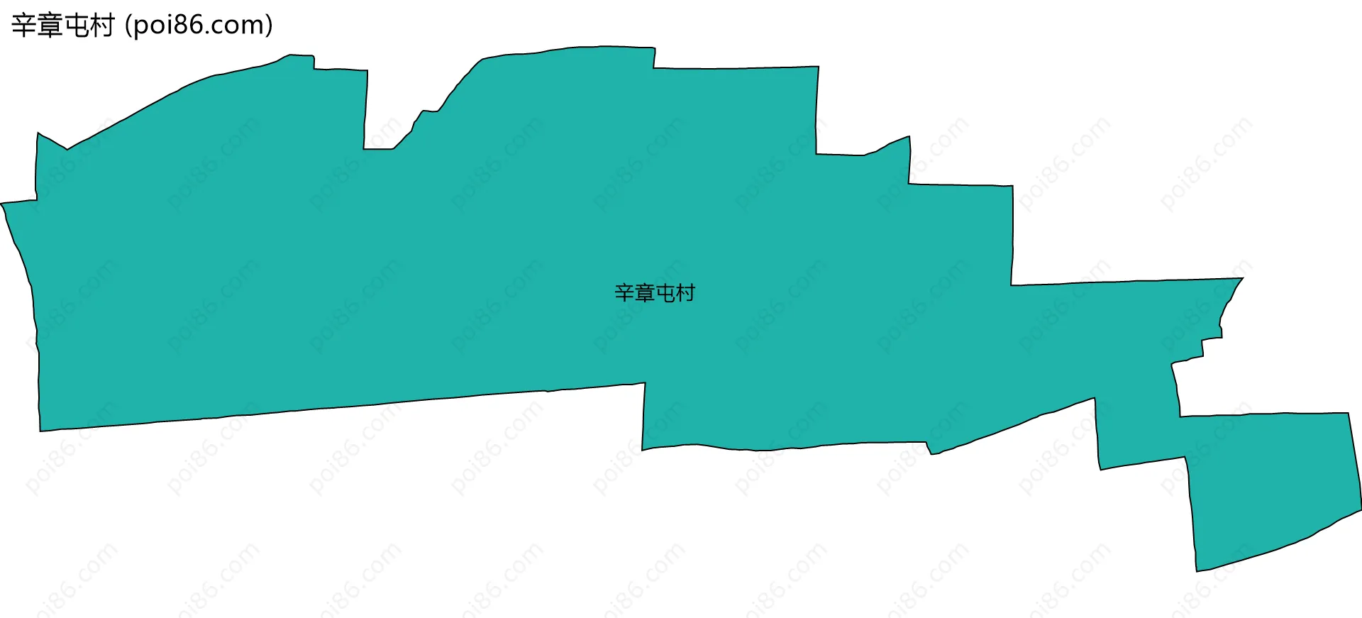 辛章屯村边界地图