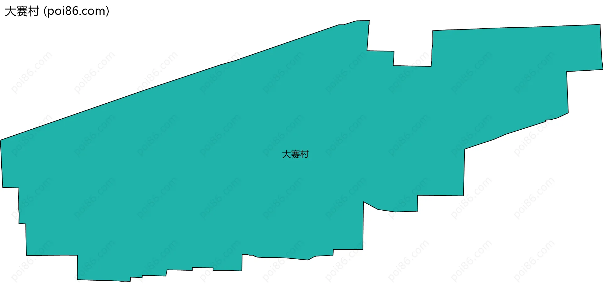 大赛村边界地图