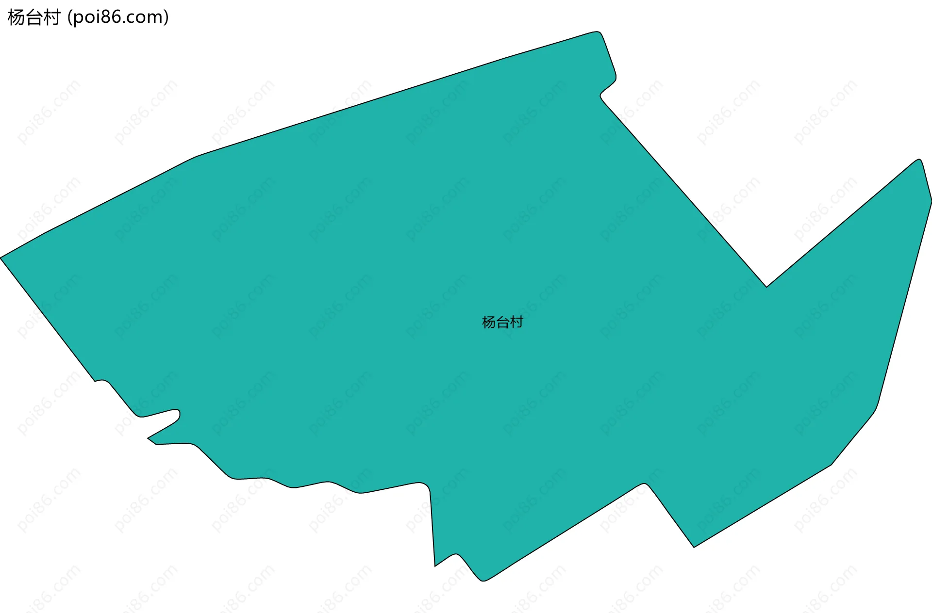 杨台村边界地图