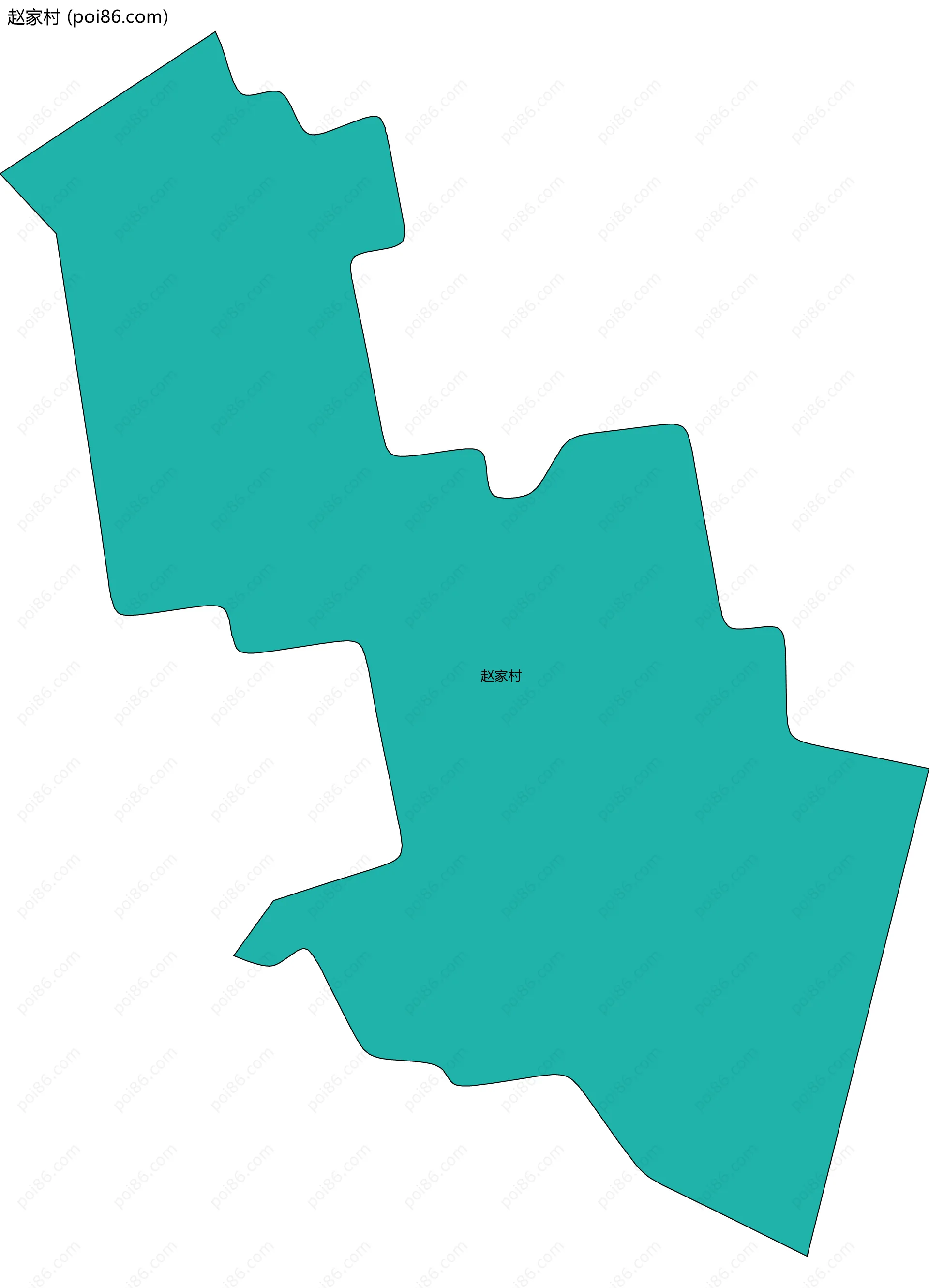 赵家村边界地图