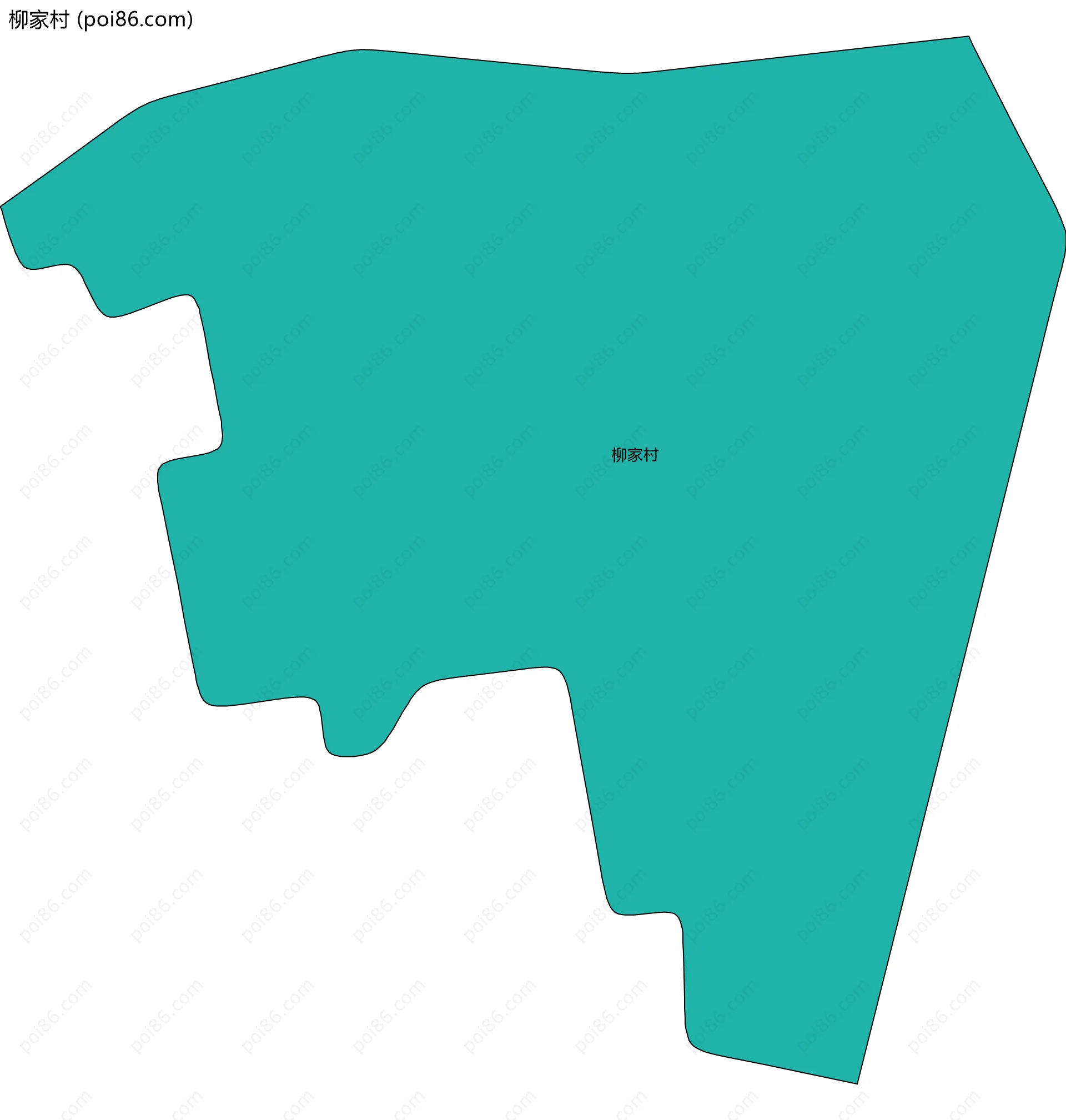 柳家村边界地图