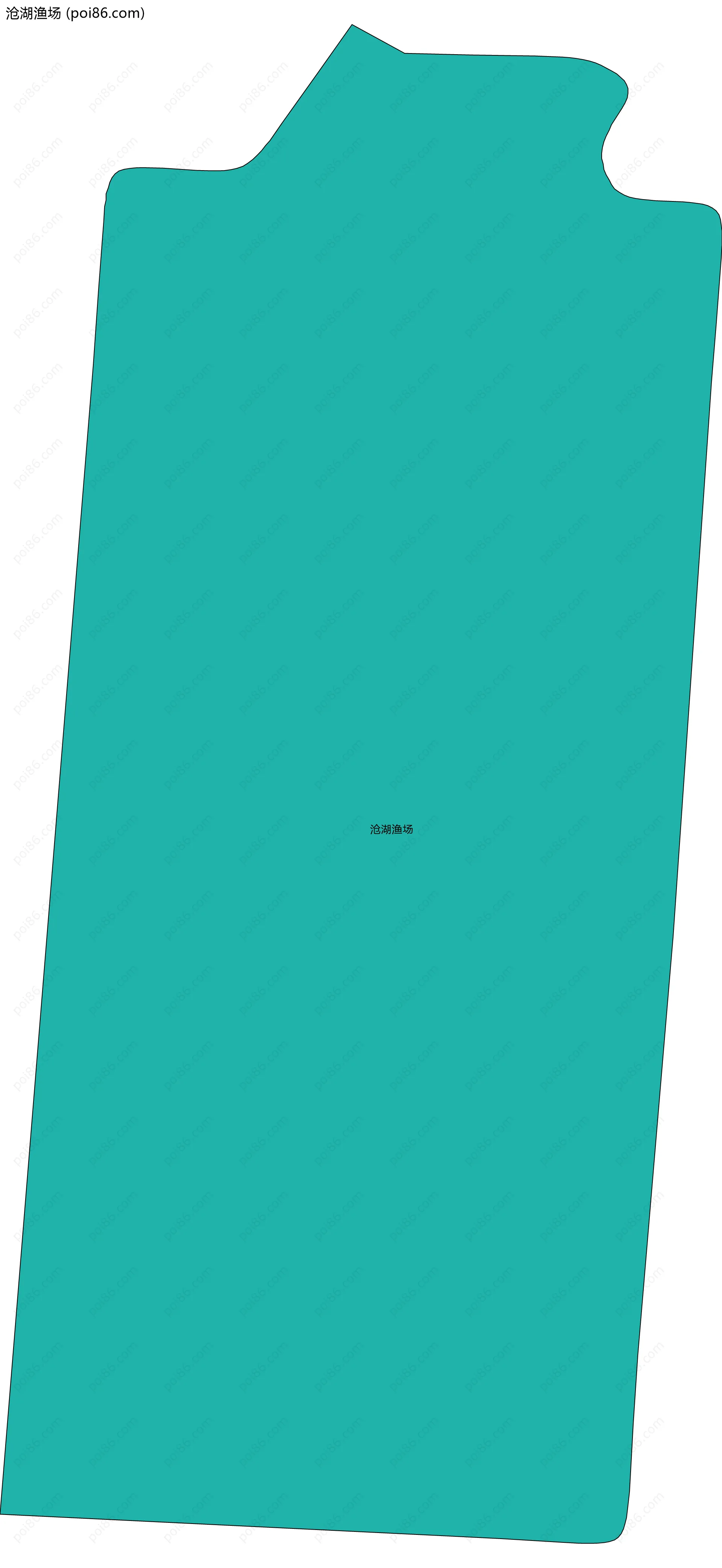 沧湖渔场边界地图