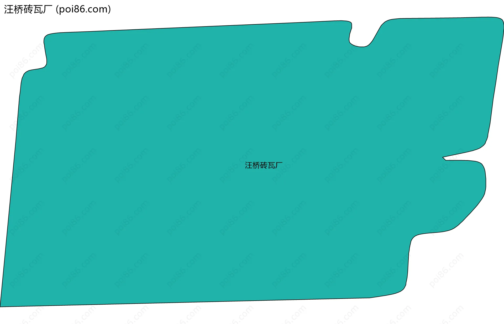汪桥砖瓦厂边界地图