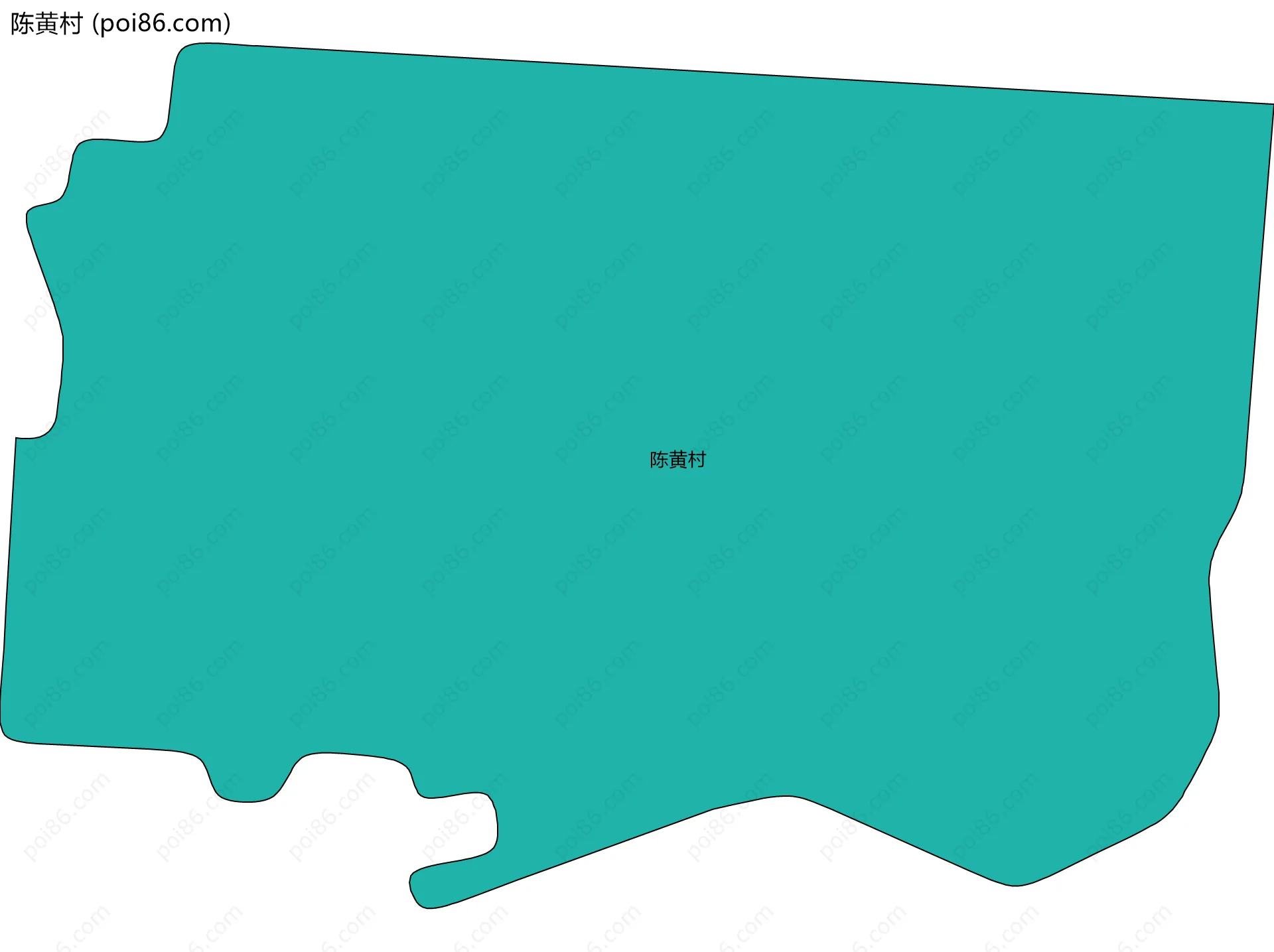 陈黄村边界地图