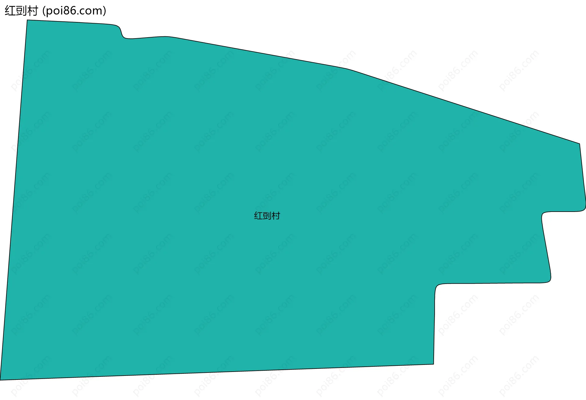 红剅村边界地图