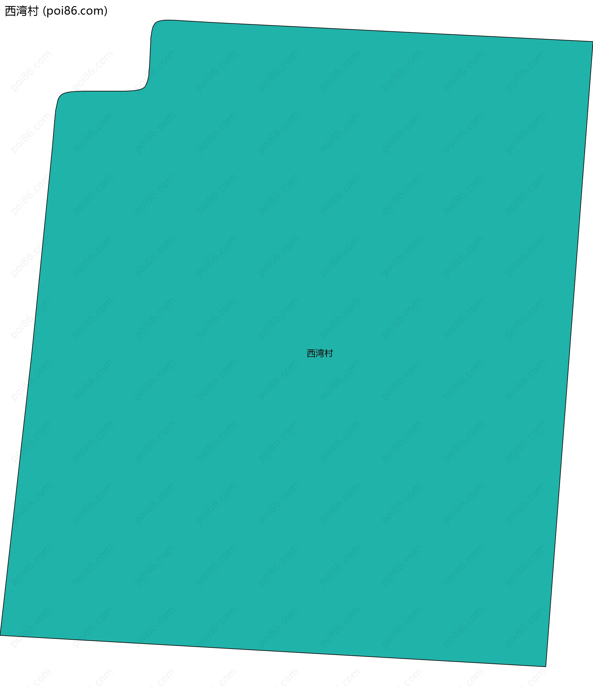 西湾村边界地图