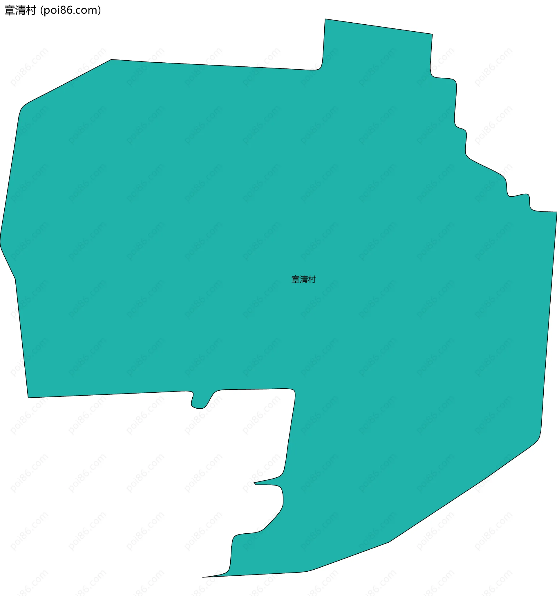 章清村边界地图