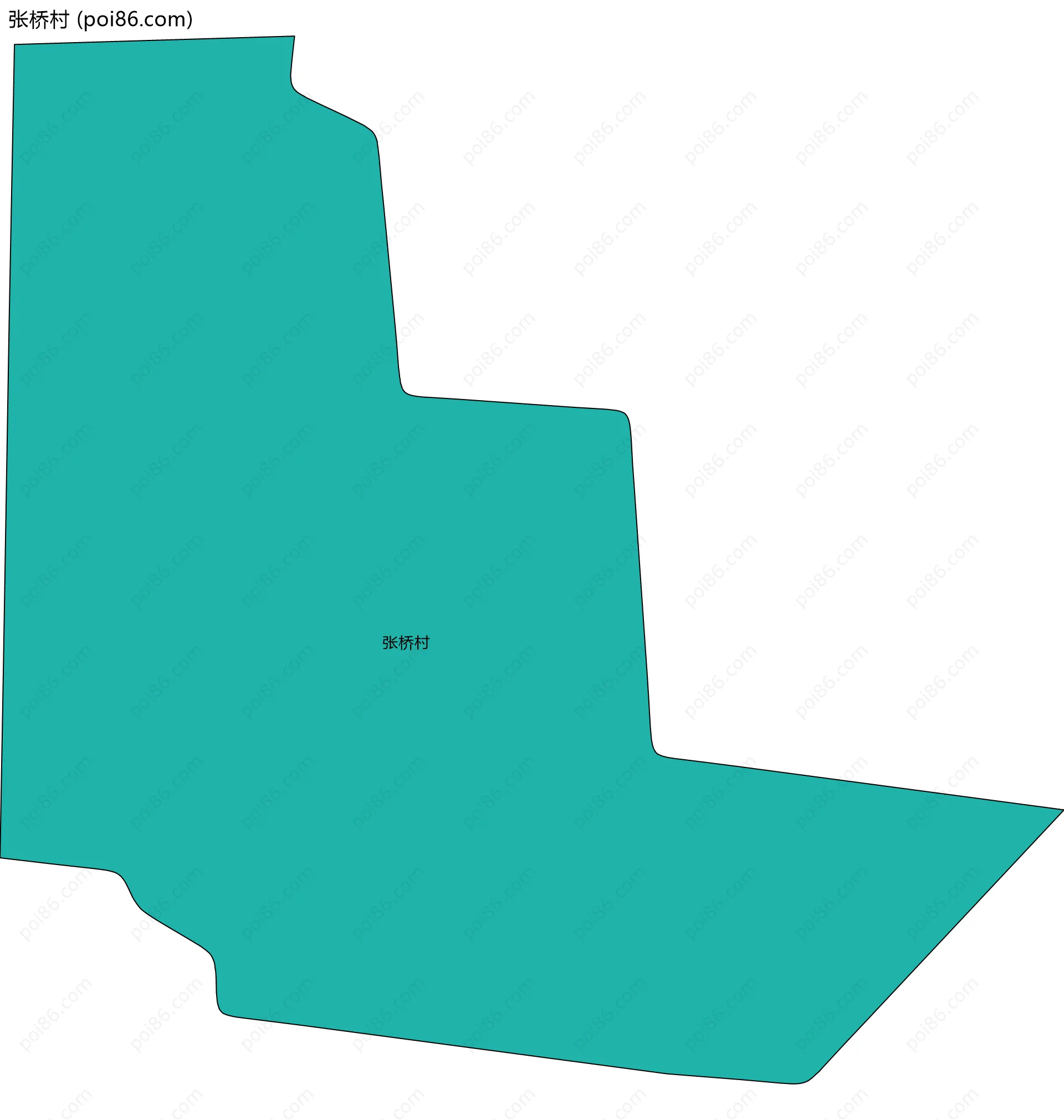 张桥村边界地图