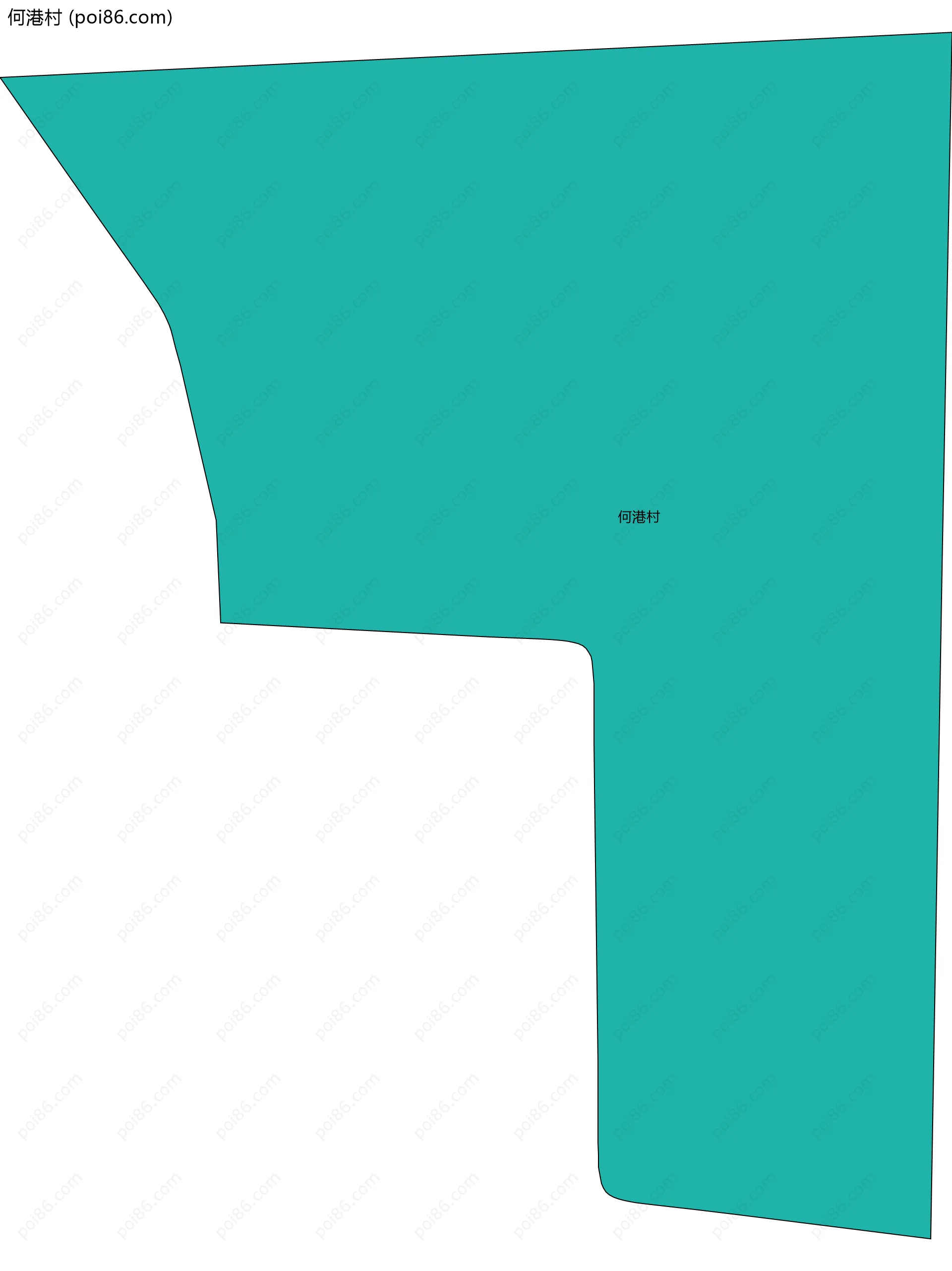 何港村边界地图