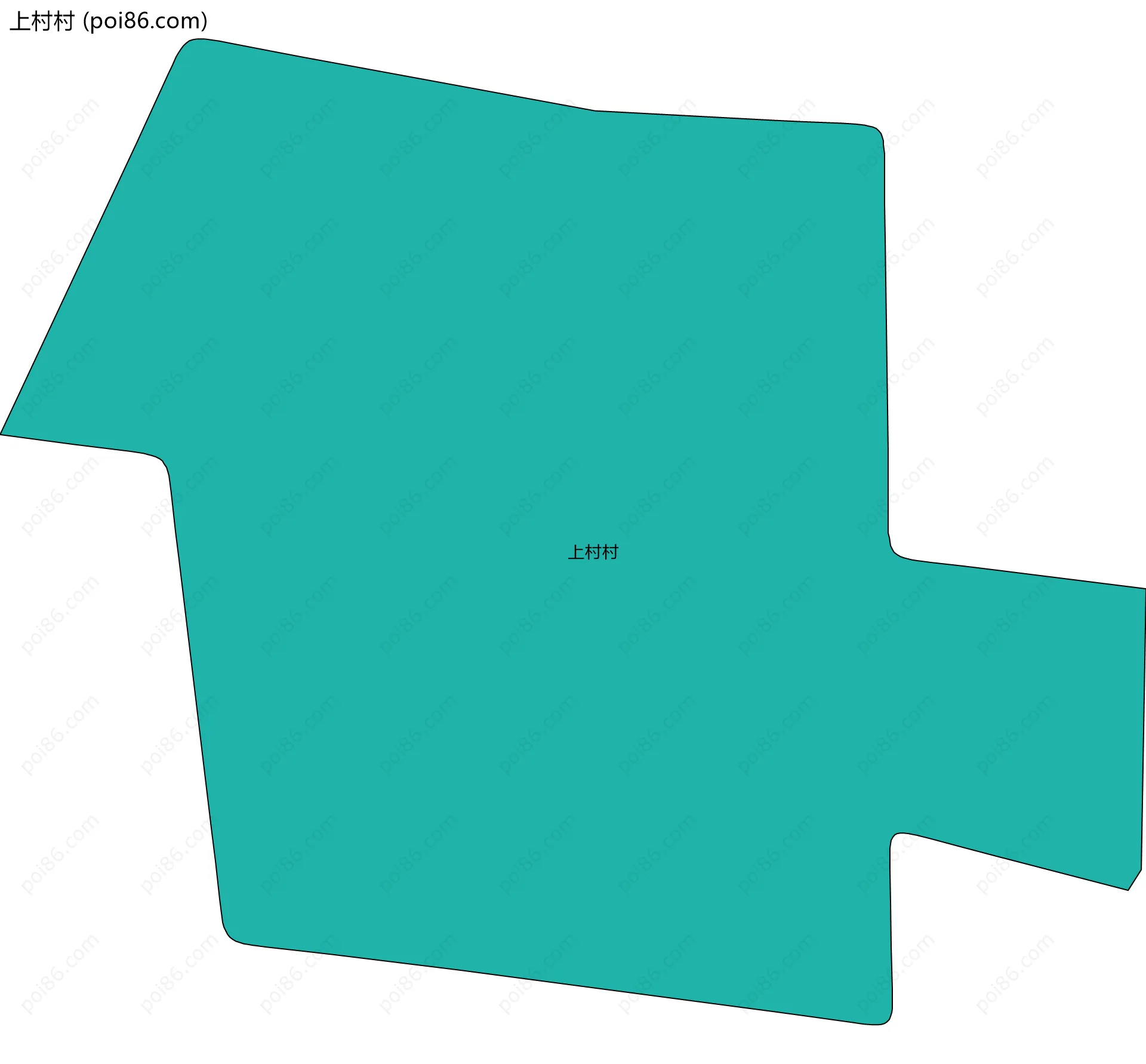 上村村边界地图