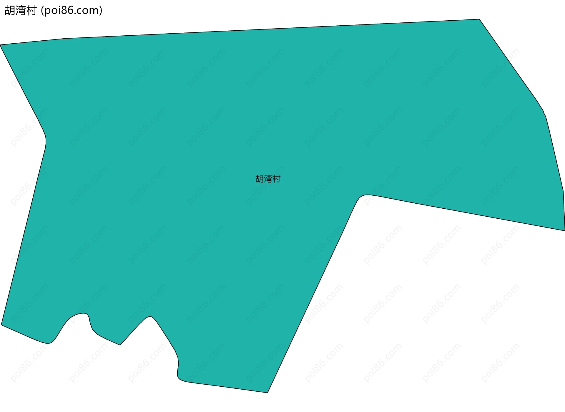 胡湾村边界地图