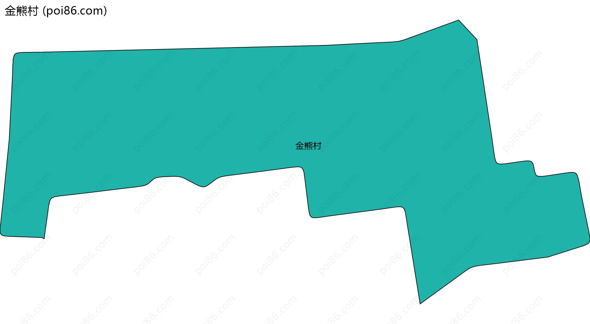 金熊村边界地图
