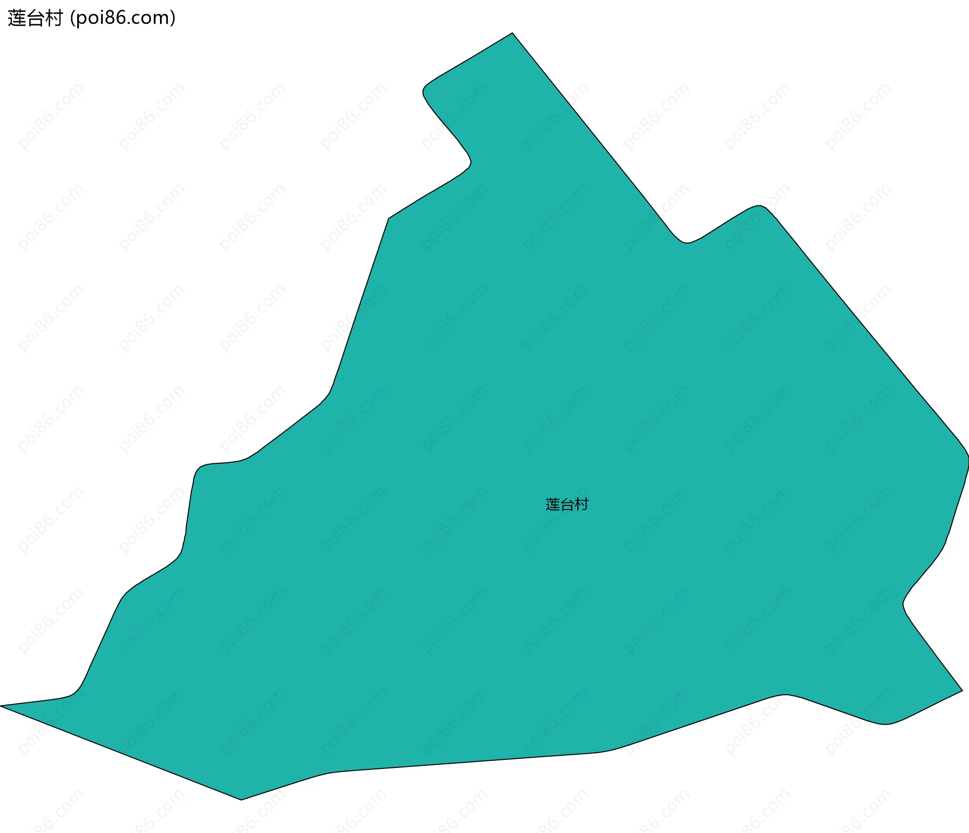 莲台村边界地图