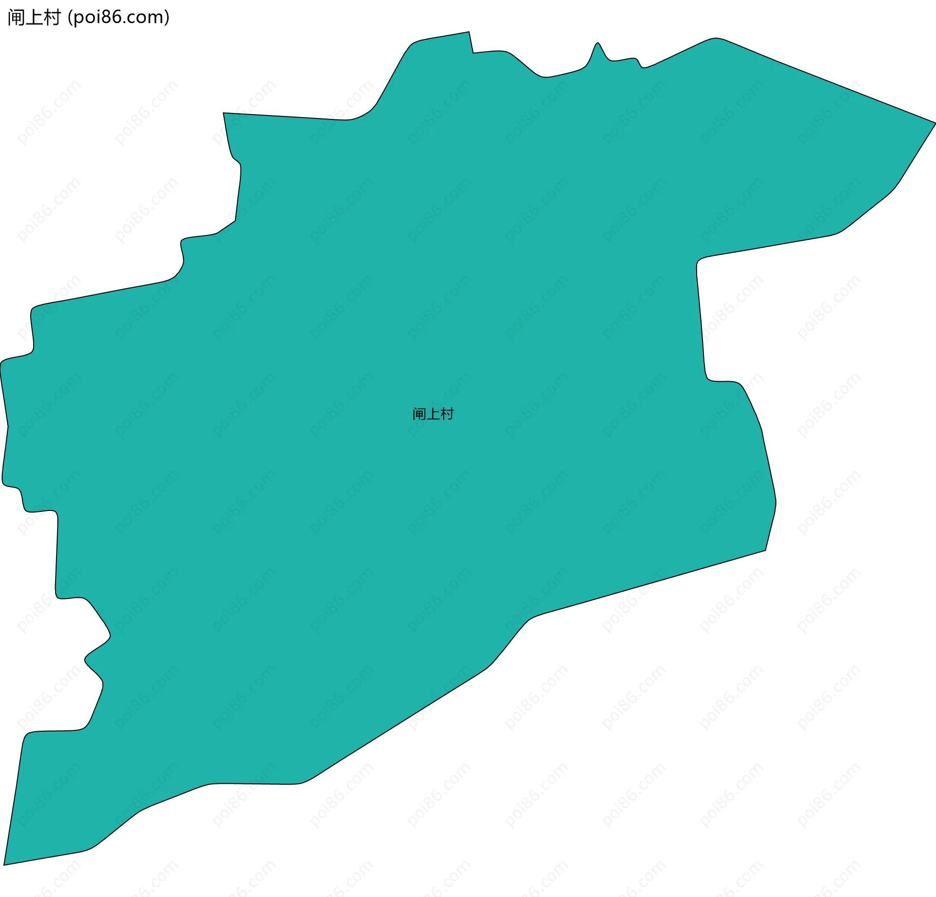 闸上村边界地图